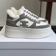 代购级 CELINE思琳赛琳 羊毛 CELINE RUNNER 动鞋鞋舌和鞋后帮饰有CELINE标志运动鞋 鞋后帮和侧面 代购级 CELINE思琳赛琳 羊毛 CELINE RUNNER 动鞋鞋舌和鞋后帮饰有CELINE标志运动鞋 鞋后帮和侧面