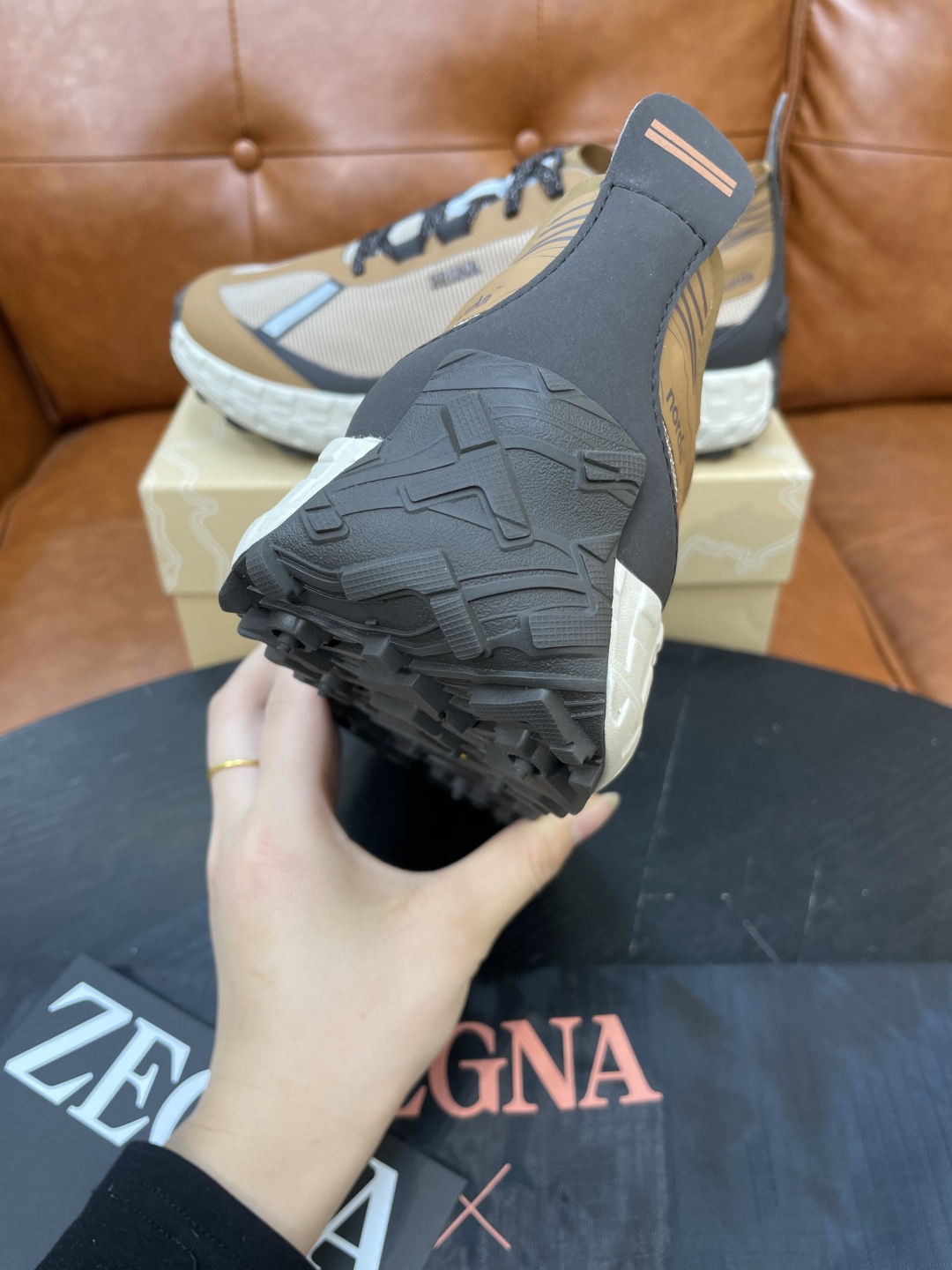 Zegna Triple Stitch Monte Suede Low-Top Sneakers | Hiking-Inspired Design 7 cmp i1740549425443 8219 0 5