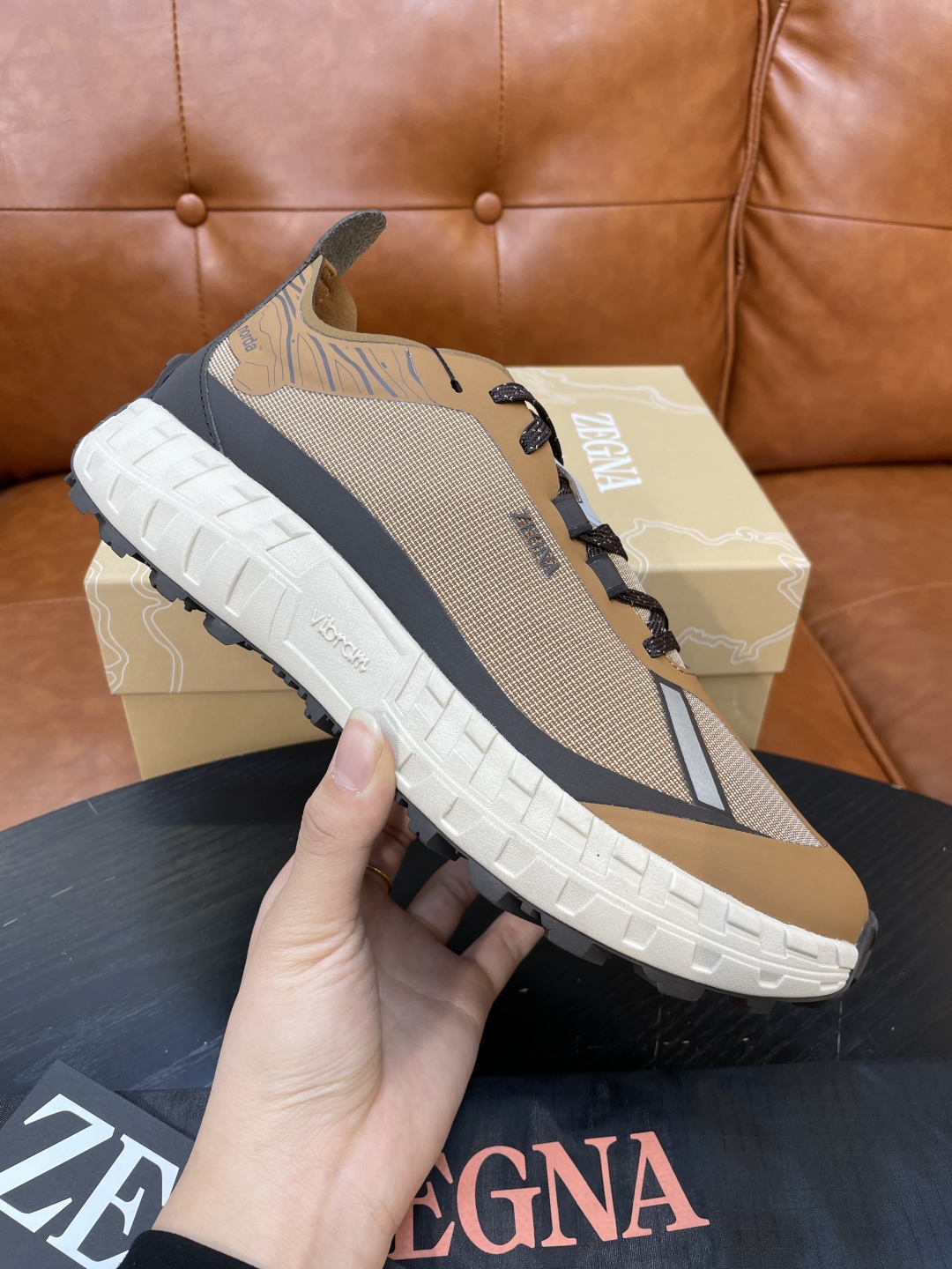 Zegna Triple Stitch Monte Suede Low-Top Sneakers | Hiking-Inspired Design 2 cmp i1740549425616 3501 0 0