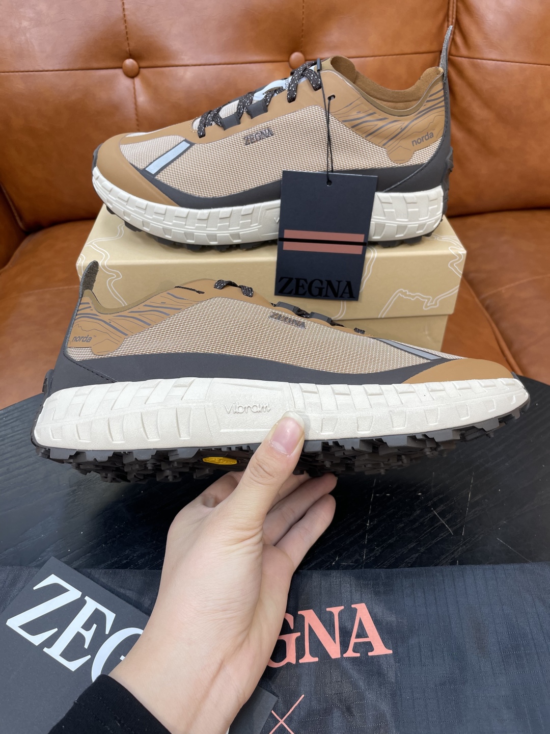 Zegna Triple Stitch Monte Suede Low-Top Sneakers | Hiking-Inspired Design 8 cmp i1740549425682 598 0 6