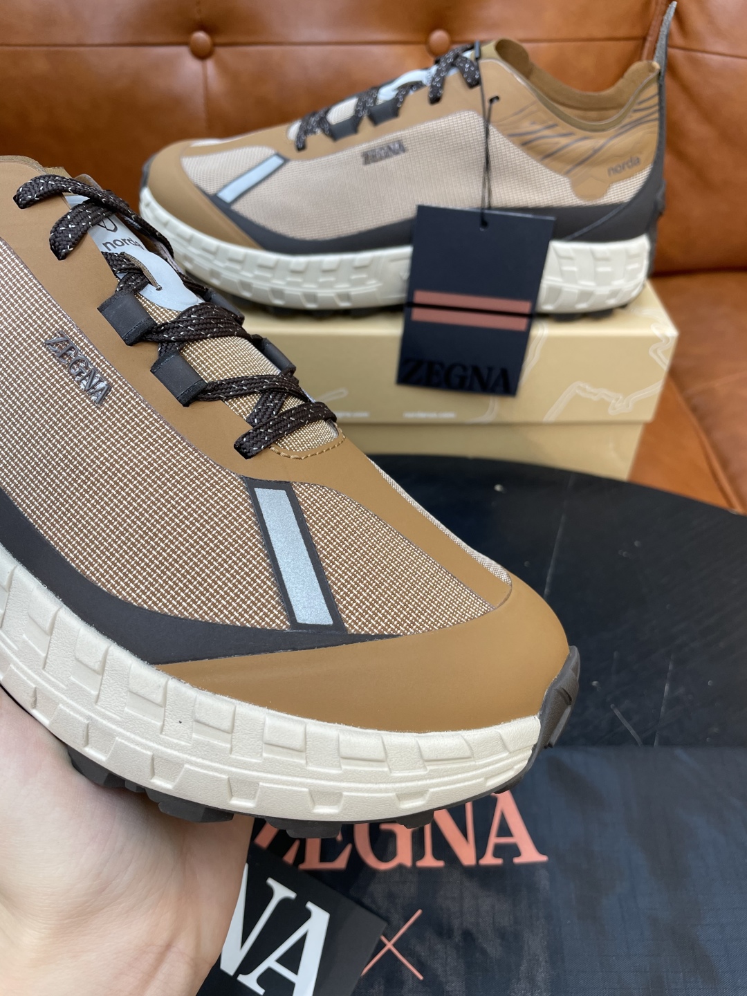 Zegna Triple Stitch Monte Suede Low-Top Sneakers | Hiking-Inspired Design 5 cmp i1740549425686 6739 0 3