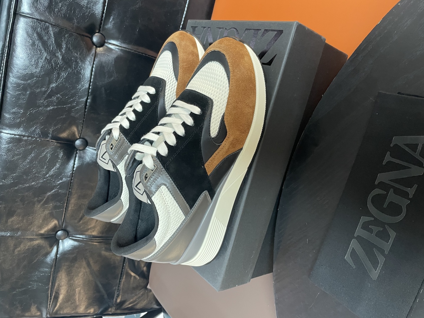 Zegna Men's Luxury Leather Sneakers - Stylish, Comfortable & Durable 10 cmp i1741842933558 8033 0 8