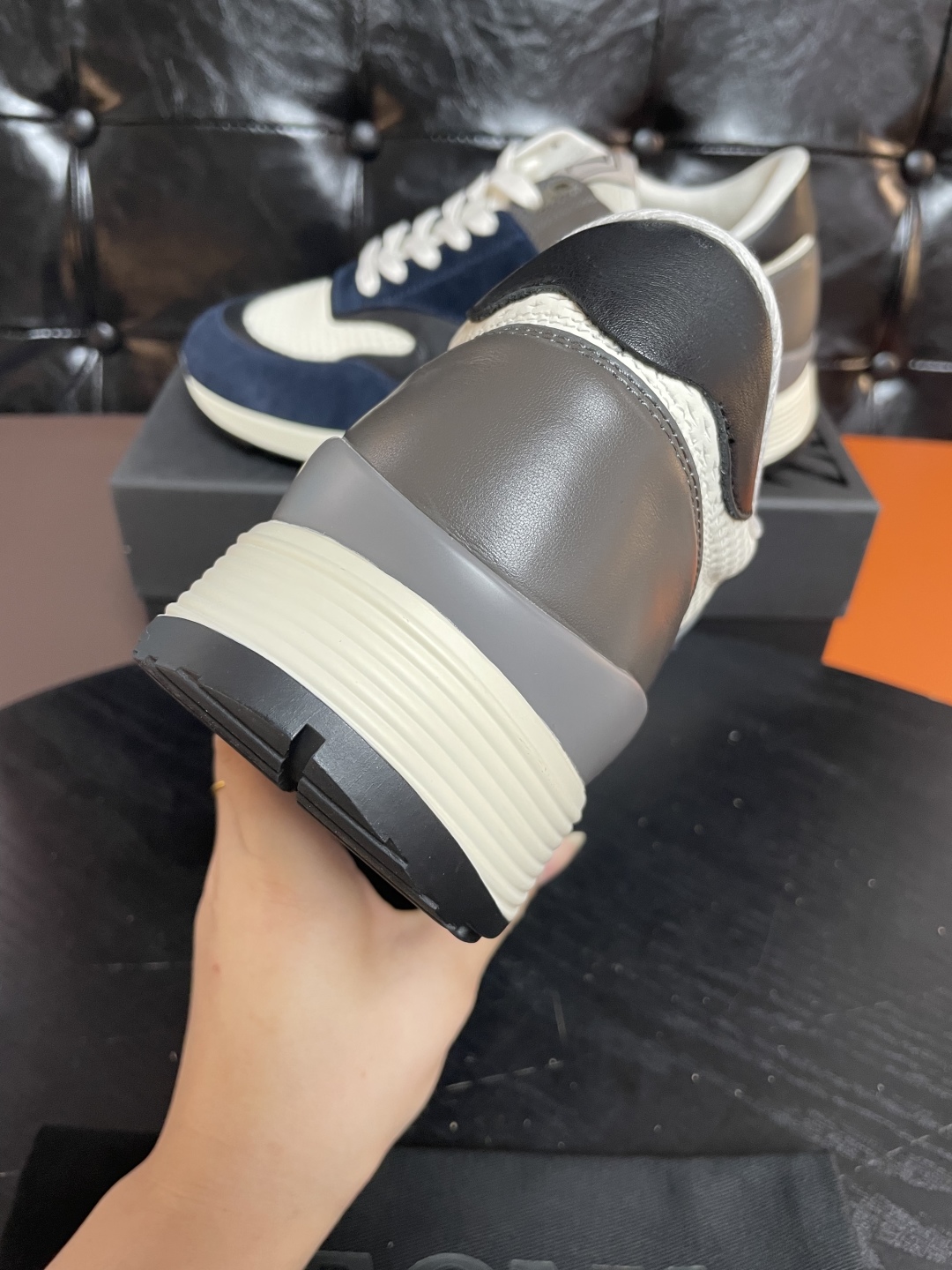 Zegna Men's Leather Sneaker Triple Stitch Detail - Luxury & Comfort 7 cmp i1741842950465 4074 0 5