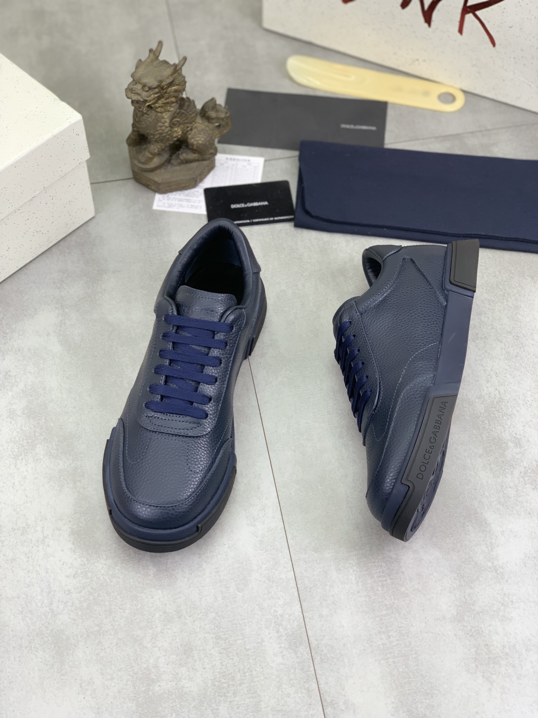 Dolce & Gabbana Leather Sneaker - Blue Casual Shoes, Sizes 38-44 4 cmp i1741630743882 3171 0 2