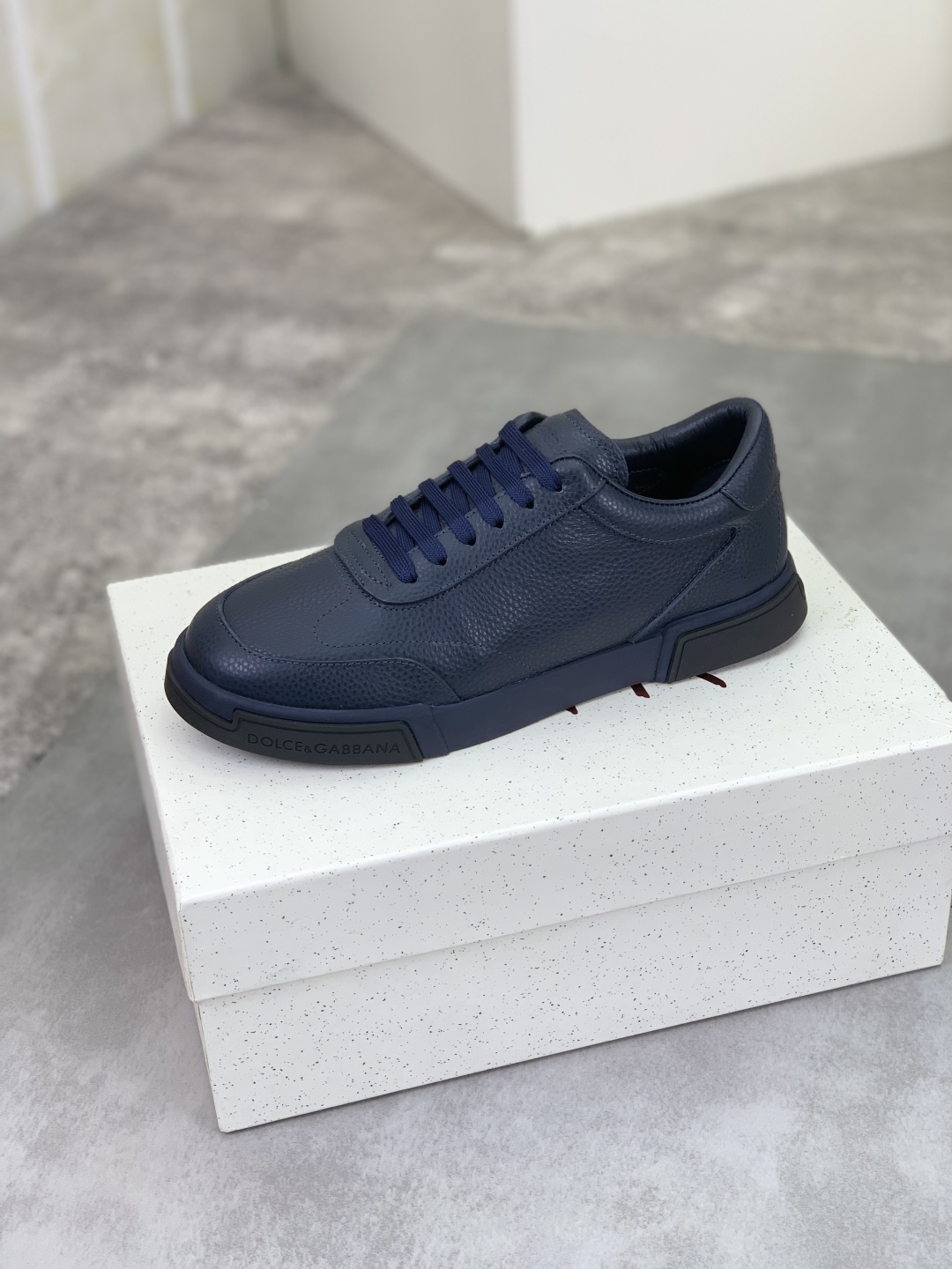Dolce & Gabbana Leather Sneaker - Blue Casual Shoes, Sizes 38-44 5 cmp i1741630743901 2966 0 3