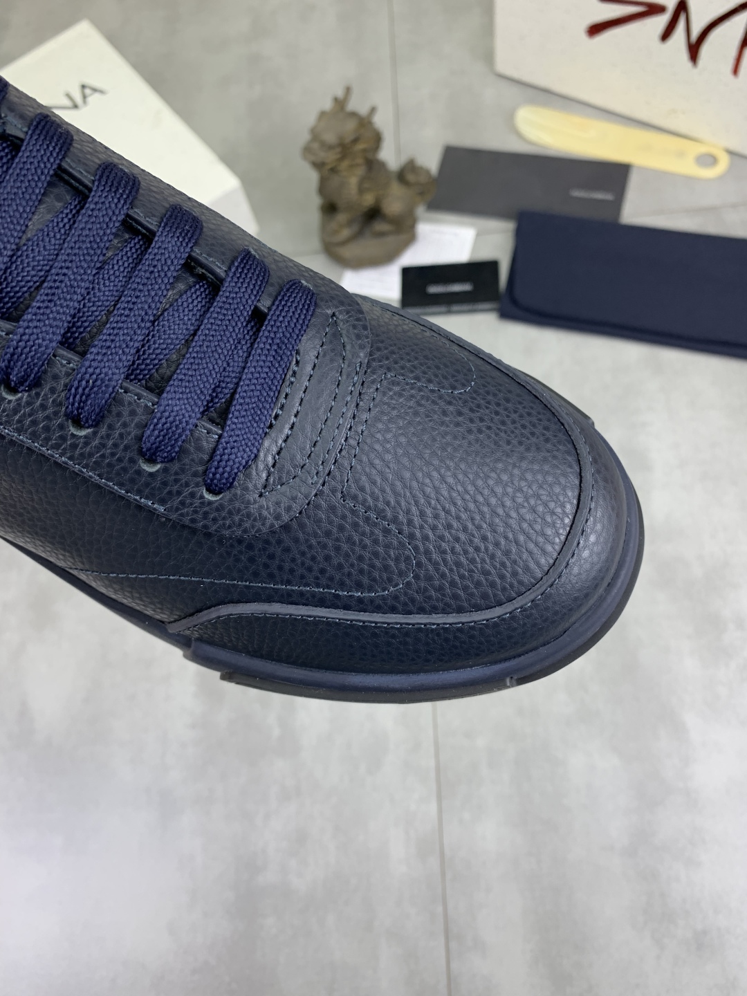 Dolce & Gabbana Leather Sneaker - Blue Casual Shoes, Sizes 38-44 6 cmp i1741630746999 3318 0 4