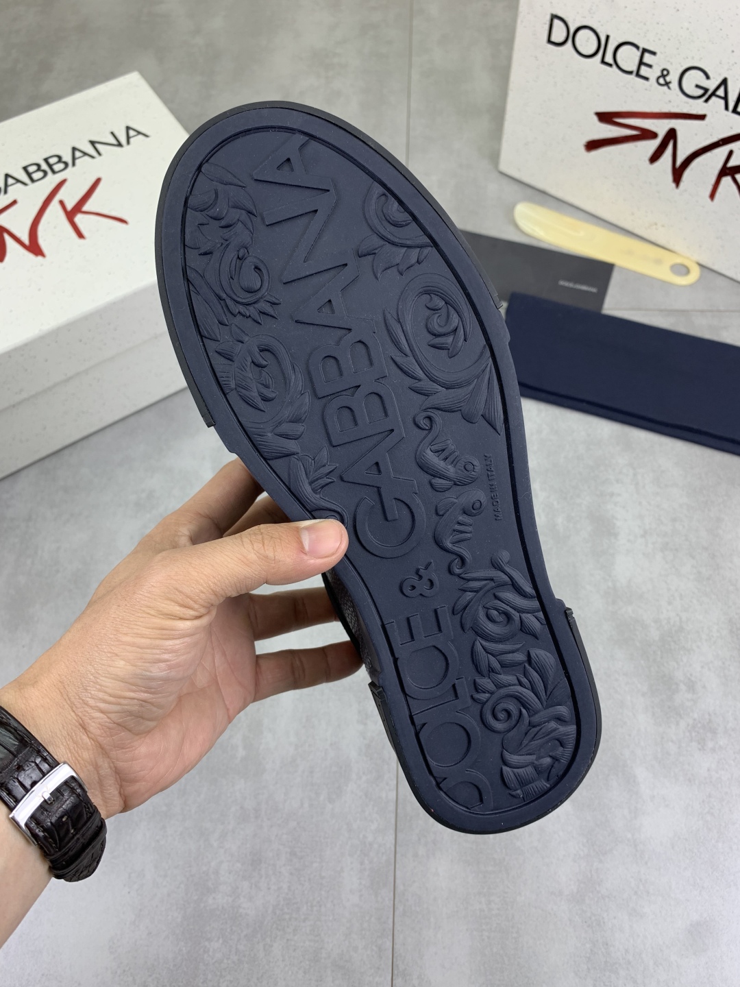 Dolce & Gabbana Leather Sneaker - Blue Casual Shoes, Sizes 38-44 10 cmp i1741630747068 1477 0 8