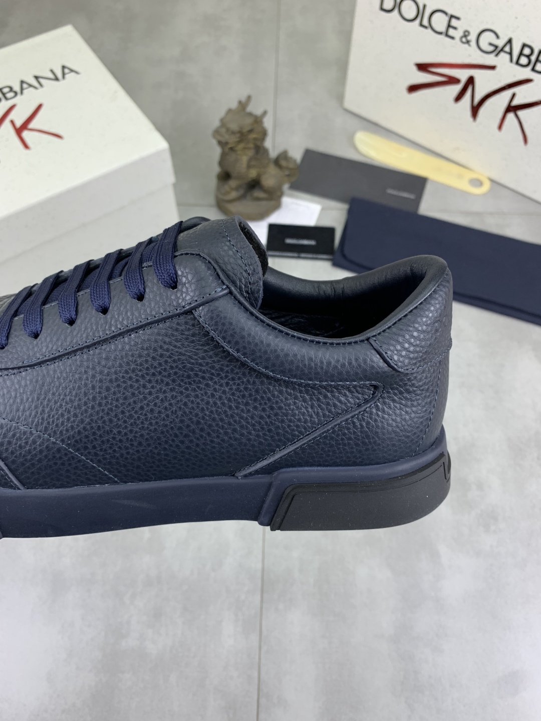 Dolce & Gabbana Leather Sneaker - Blue Casual Shoes, Sizes 38-44 8 cmp i1741630747082 1927 0 6