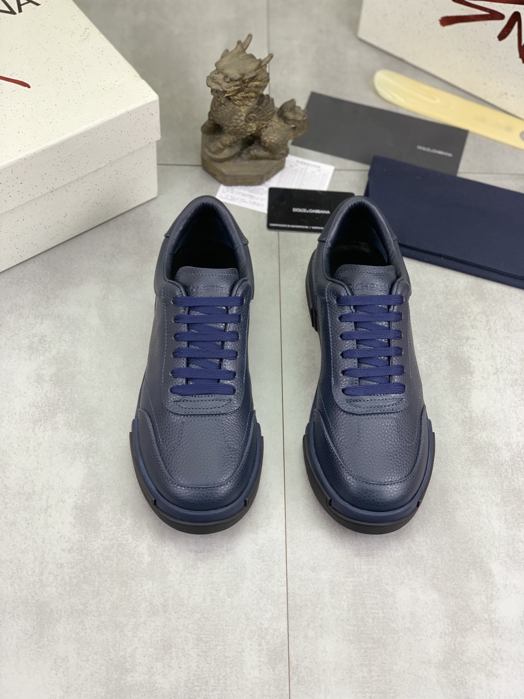 Dolce & Gabbana Leather Sneaker - Blue Casual Shoes, Sizes 38-44 3 cmp i1741630754889 1990 0 1