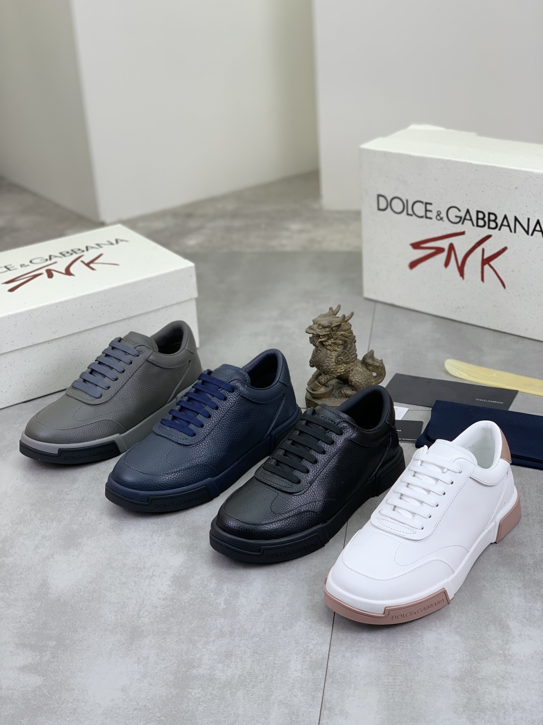 Dolce & Gabbana Leather Sneaker - Blue Casual Shoes, Sizes 38-44 11 cmp i1741630754897 4720 0 9