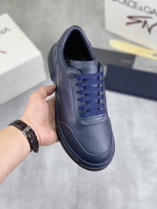 Dolce & Gabbana Leather Sneaker - Blue Casual Shoes, Sizes 38-44 14 Dolce & Gabbana Leather Sneaker - Blue Casual Shoes, Sizes 38-44