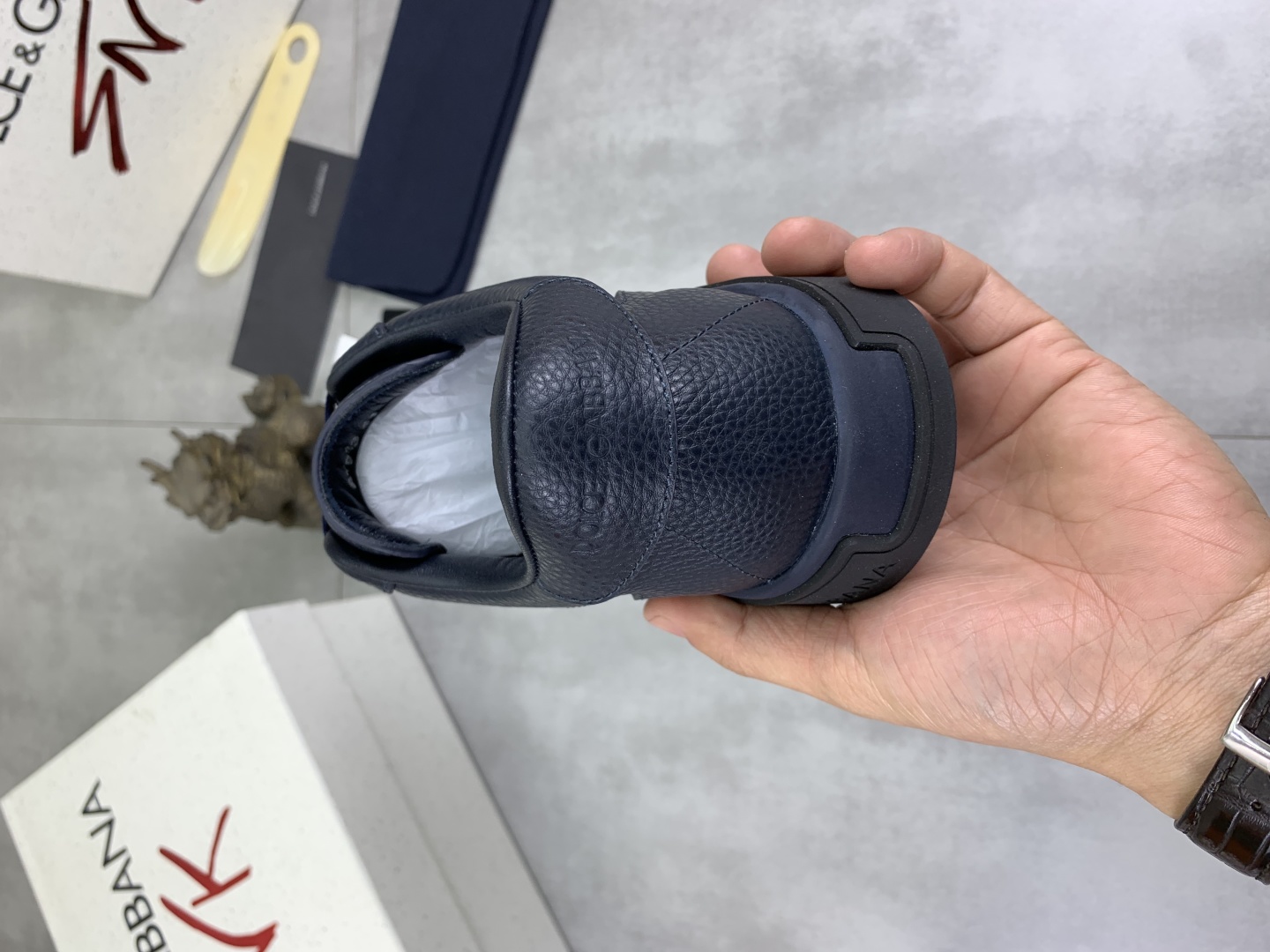 Dolce & Gabbana Leather Sneaker - Blue Casual Shoes, Sizes 38-44 9 cmp i1741630755591 5349 0 7