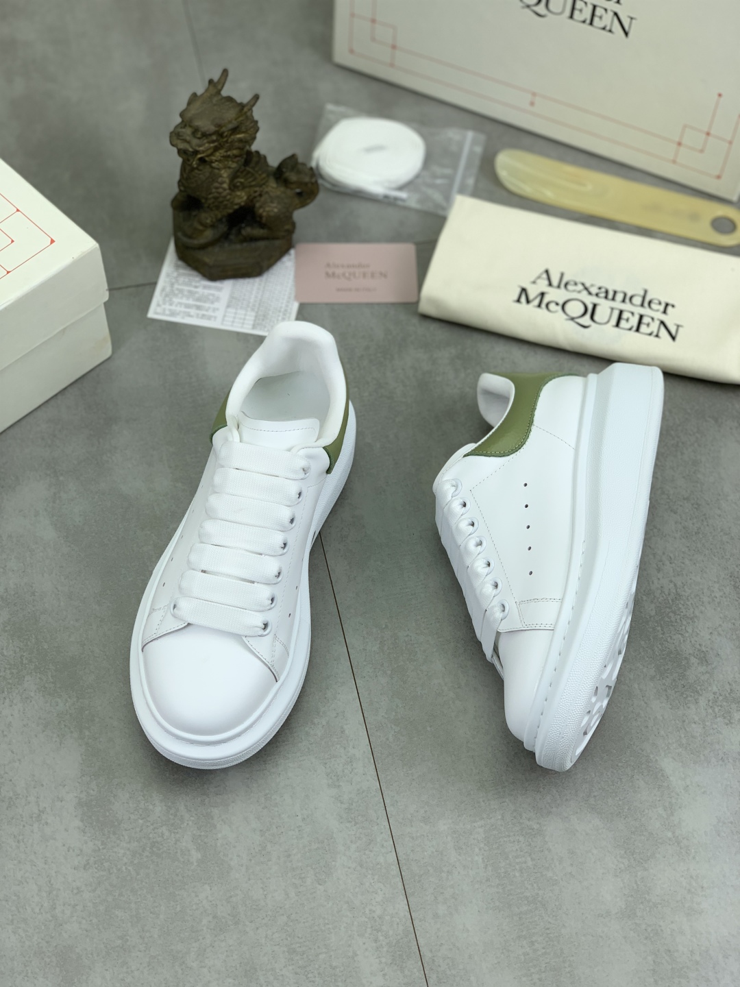 Alexander McQueen White Leather Sneakers for Couple - New 2025 Design 4 cmp i1741630958852 6192 0 2