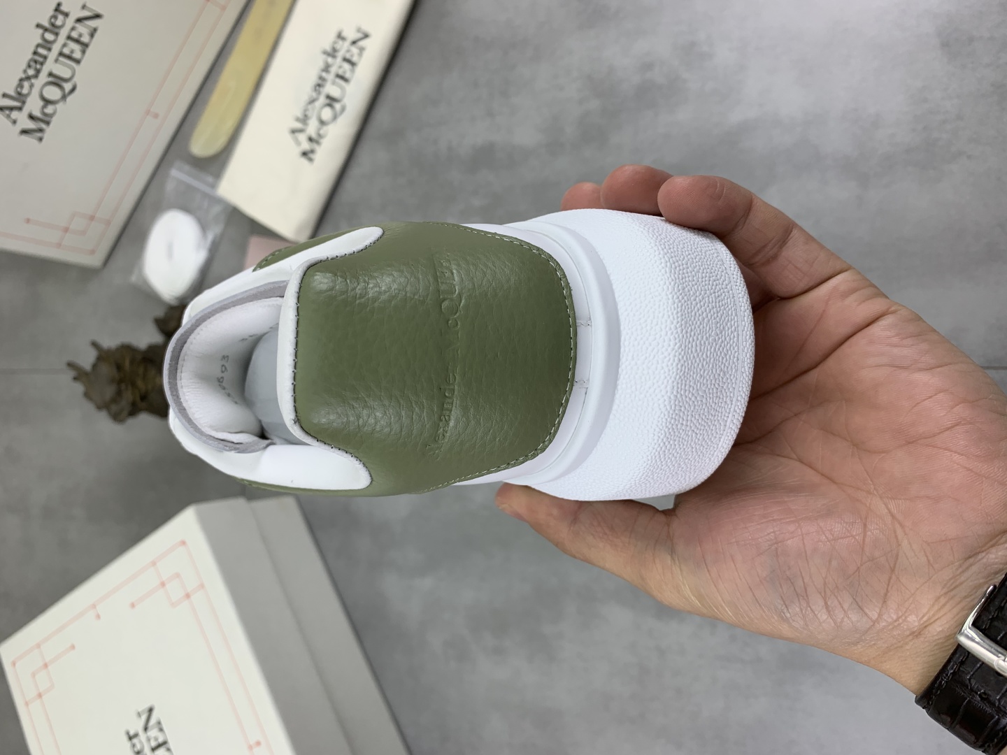 Alexander McQueen White Leather Sneakers for Couple - New 2025 Design 9 cmp i1741630969216 7721 0 7
