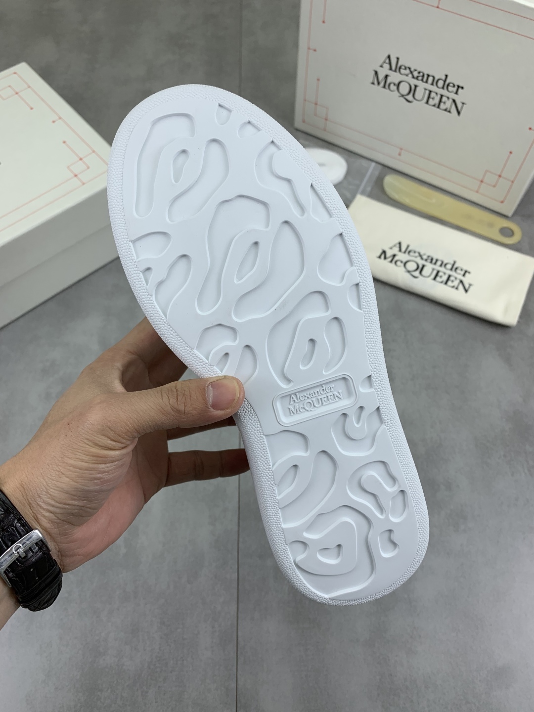 Alexander McQueen White Leather Sneakers With Cartoon Print, Size 35-45 10 cmp i1741631060173 6650 0 8