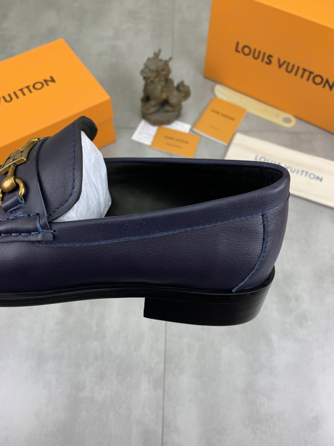 Louis Vuitton Classic Leather Loafers for Men - Blue, Sizes 39-44 Available 8 cmp i1742485904015 4254 0 6
