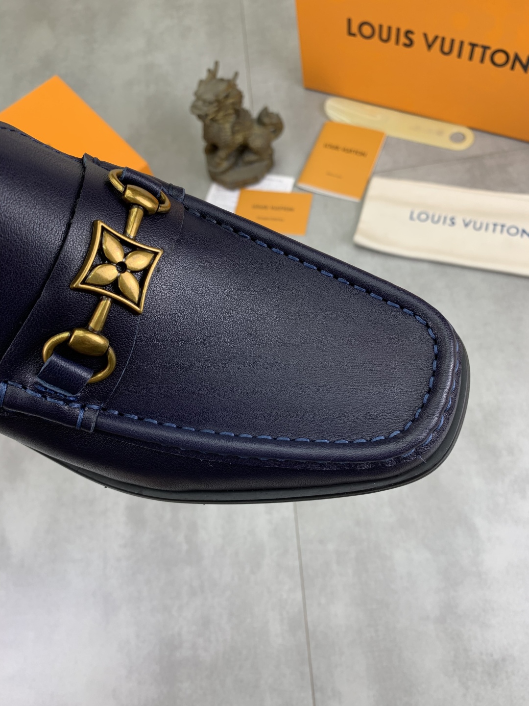 Louis Vuitton Classic Leather Loafers for Men - Blue, Sizes 39-44 Available 6 cmp i1742485904124 3130 0 4