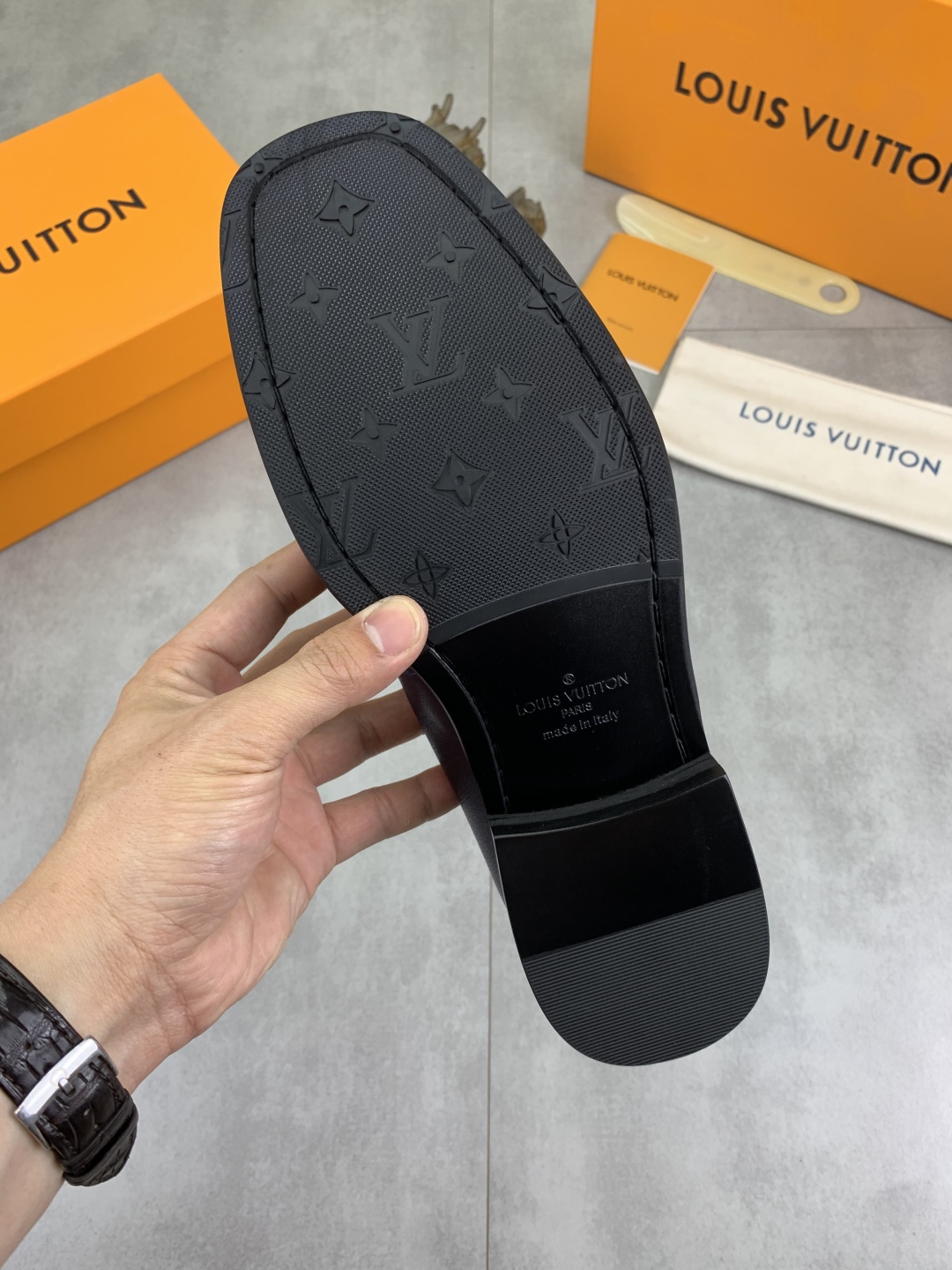 Louis Vuitton Classic Leather Loafers for Men - Blue, Sizes 39-44 Available 10 cmp i1742485908167 4990 0 8