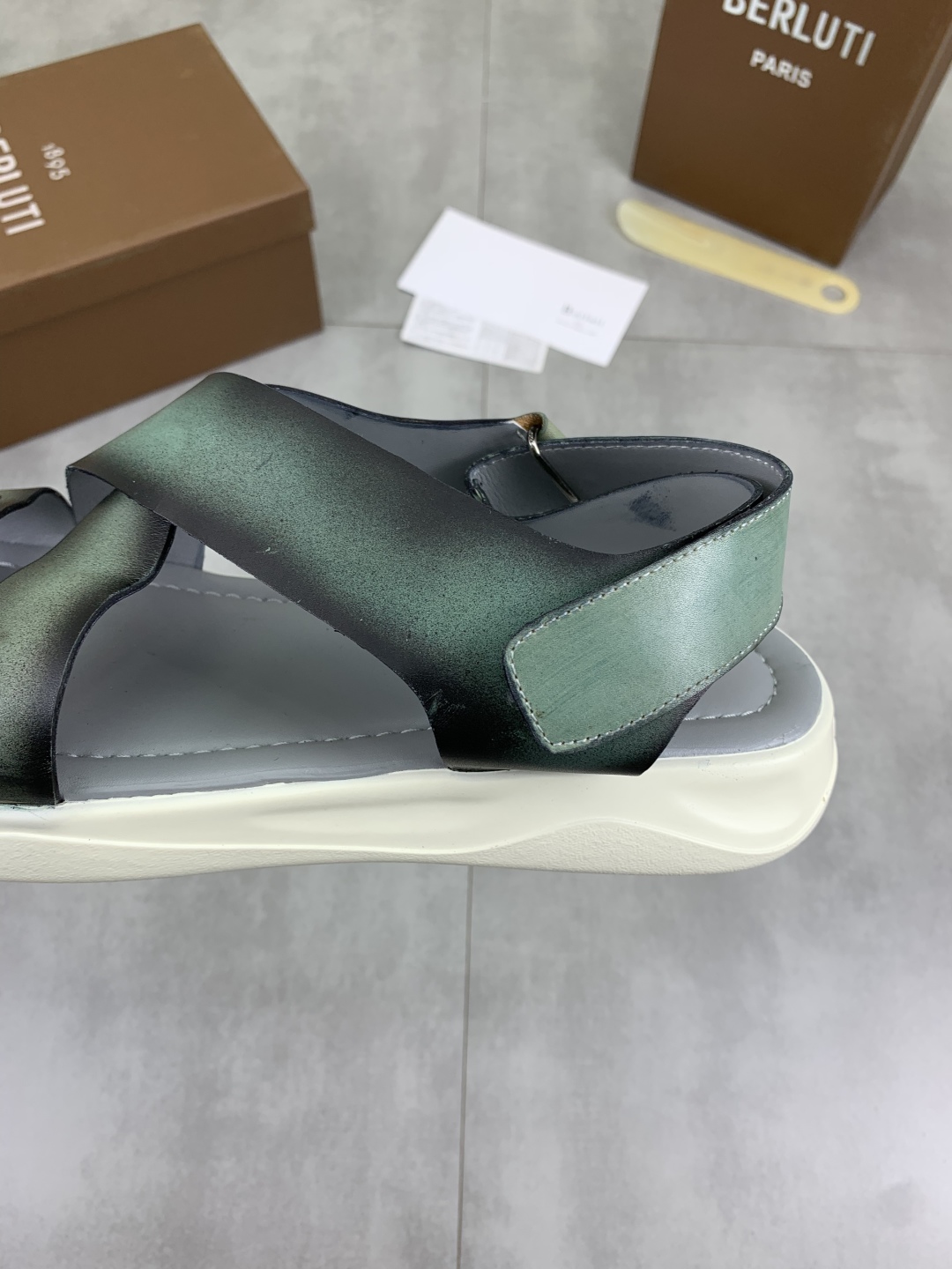 Berluti Men's Leather Cross Strap Sandals - Luxurious Comfort & Style 8 cmp i1742571457686 2903 0 6