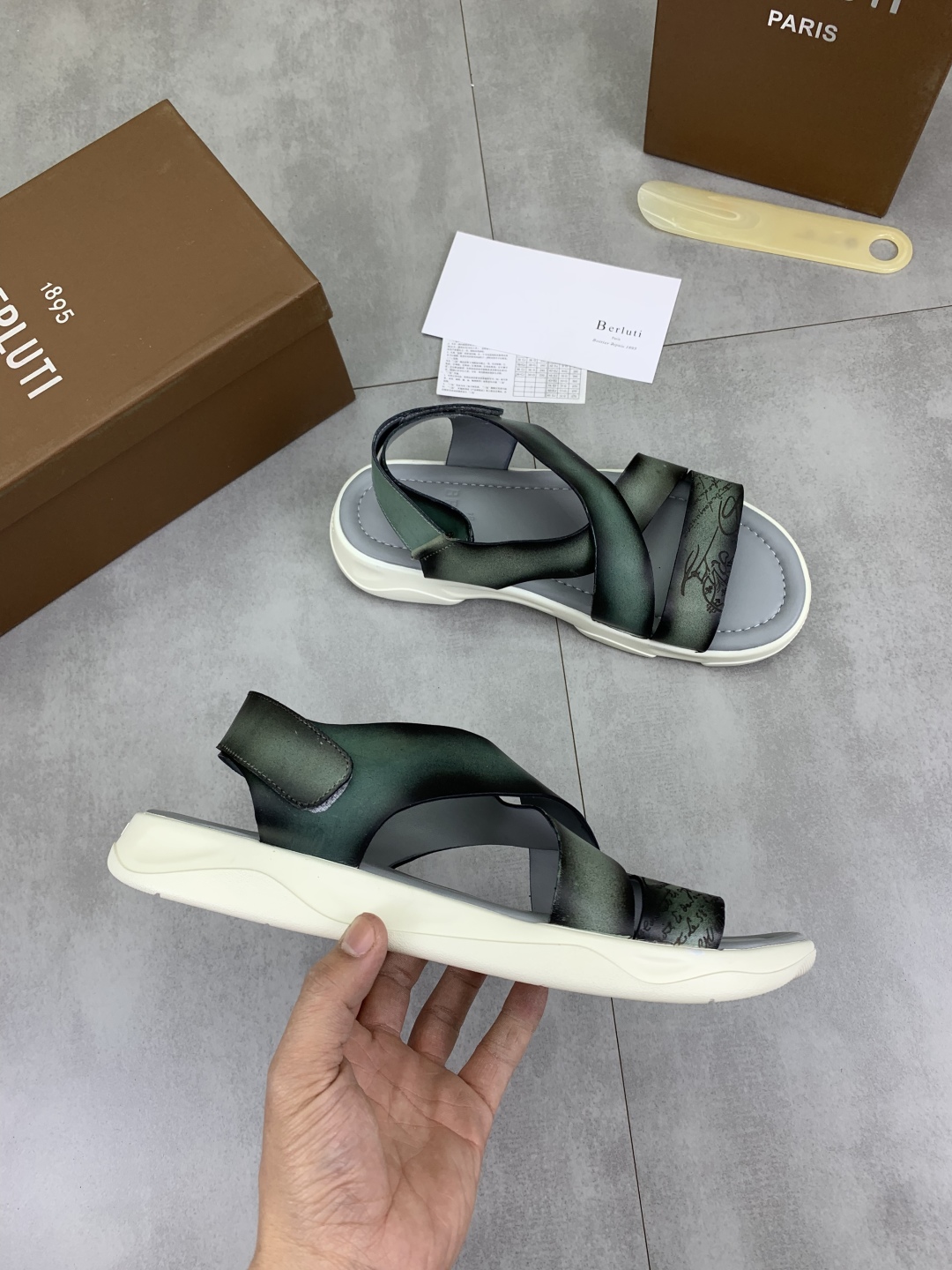 Berluti Men's Leather Cross Strap Sandals - Luxurious Comfort & Style 7 cmp i1742571457712 7759 0 5