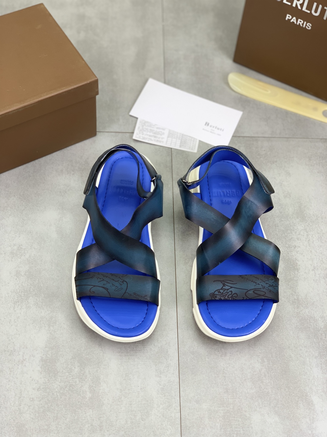 Berluti Men's Leather Sandals, Luxurious Italian Craftsmanship, Sizes 40-44 3 cmp i1742571471509 9750 0 1