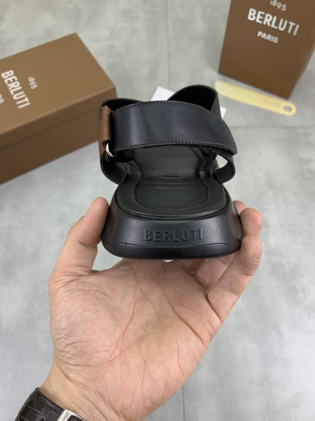 Berluti Men's Leather Sandals - Italian Luxury, Handcrafted Comfort 9 cmp i1742571503558 4291 0 7