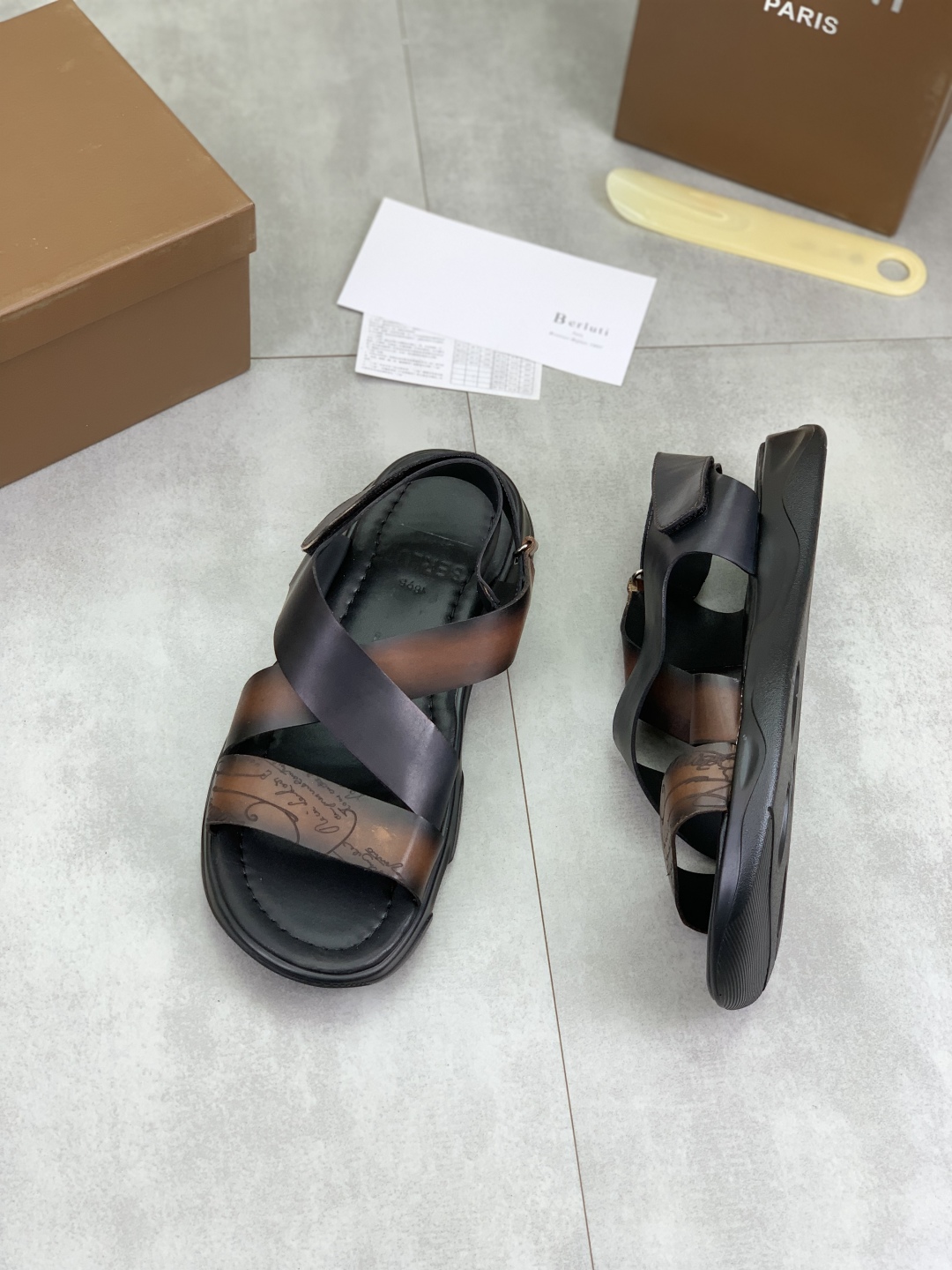 Berluti Men's Leather Sandals - Italian Luxury, Handcrafted Comfort 4 cmp i1742571511184 1809 0 2