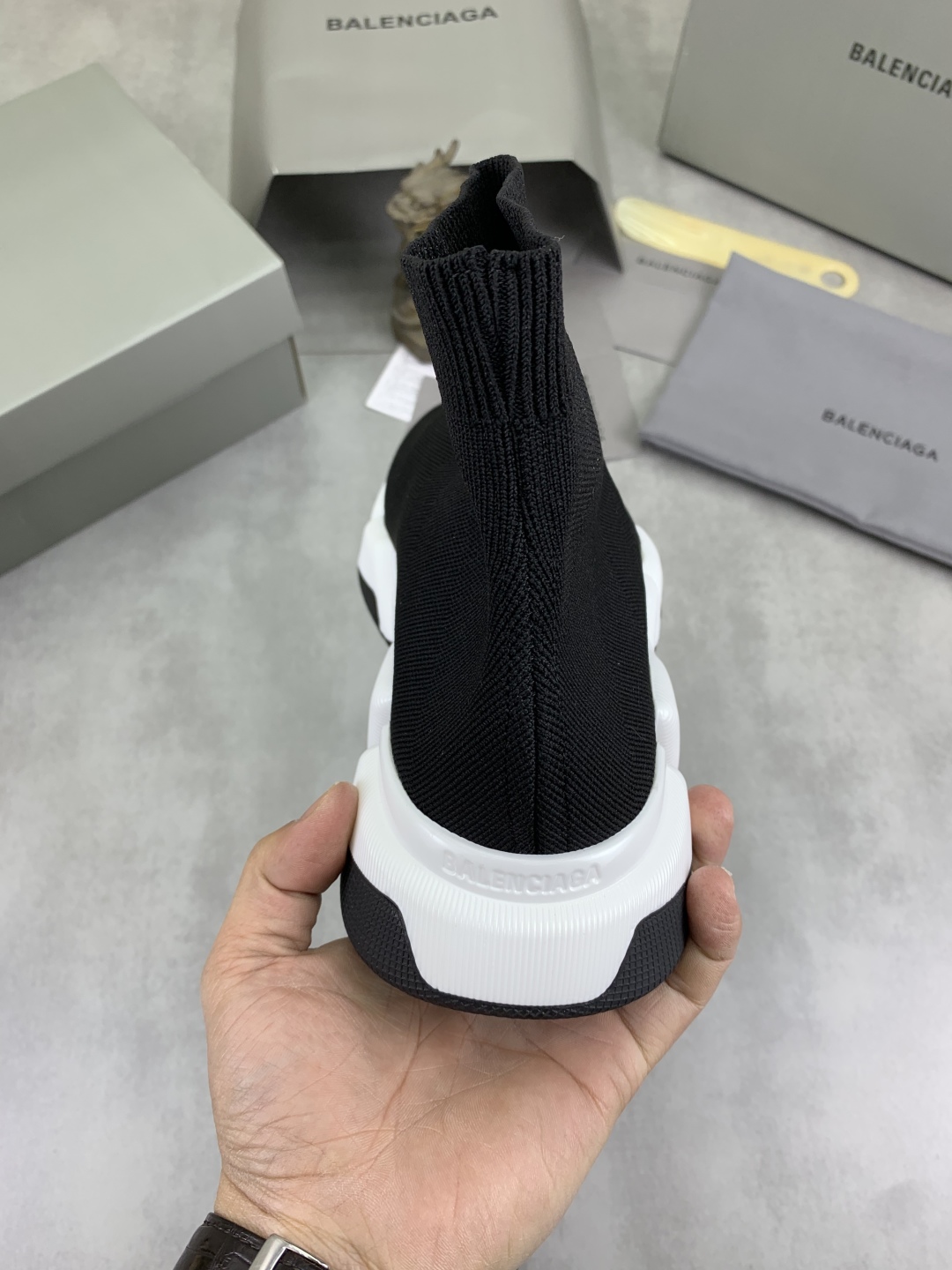 Balenciaga Speed 2.0 Black Knit Sock Sneakers - Upgraded Version 9 cmp i1742572747477 9712 0 7