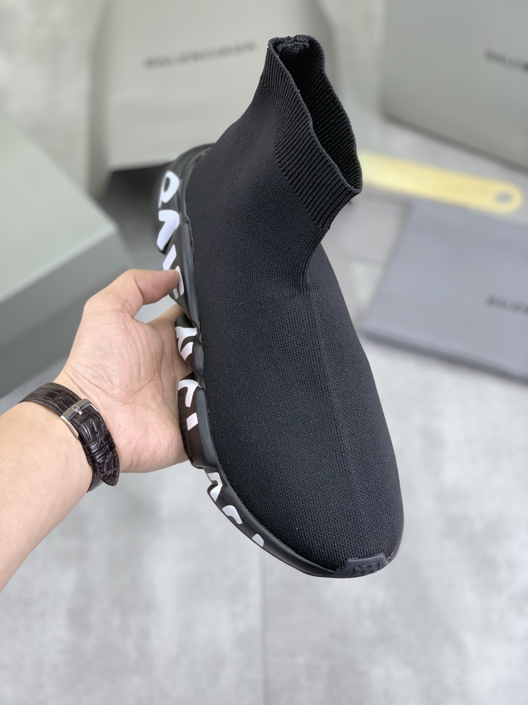 Balenciaga Speed 2.0 Black Knit Sock Sneakers - Ultimate Comfort & Style
