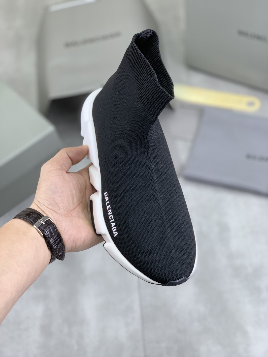 Balenciaga Speed 2.0 Black Knit Sock Sneakers - Ultimate Comfort and Style