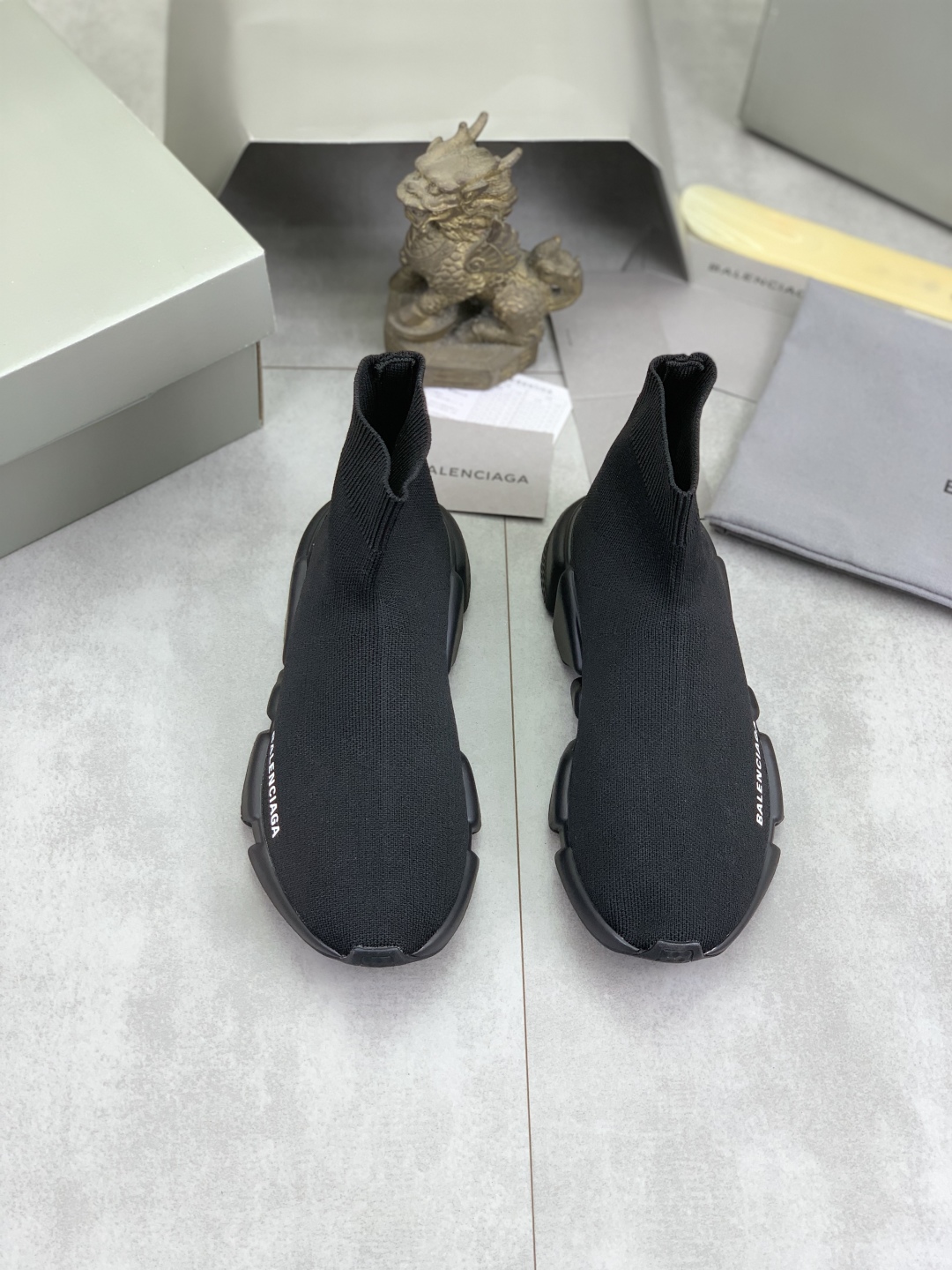 Balenciaga Speed 2.0 Black Knit Sock Sneakers, Sizes 35-46, Original Factory 3 cmp i1742572909030 7907 0 1