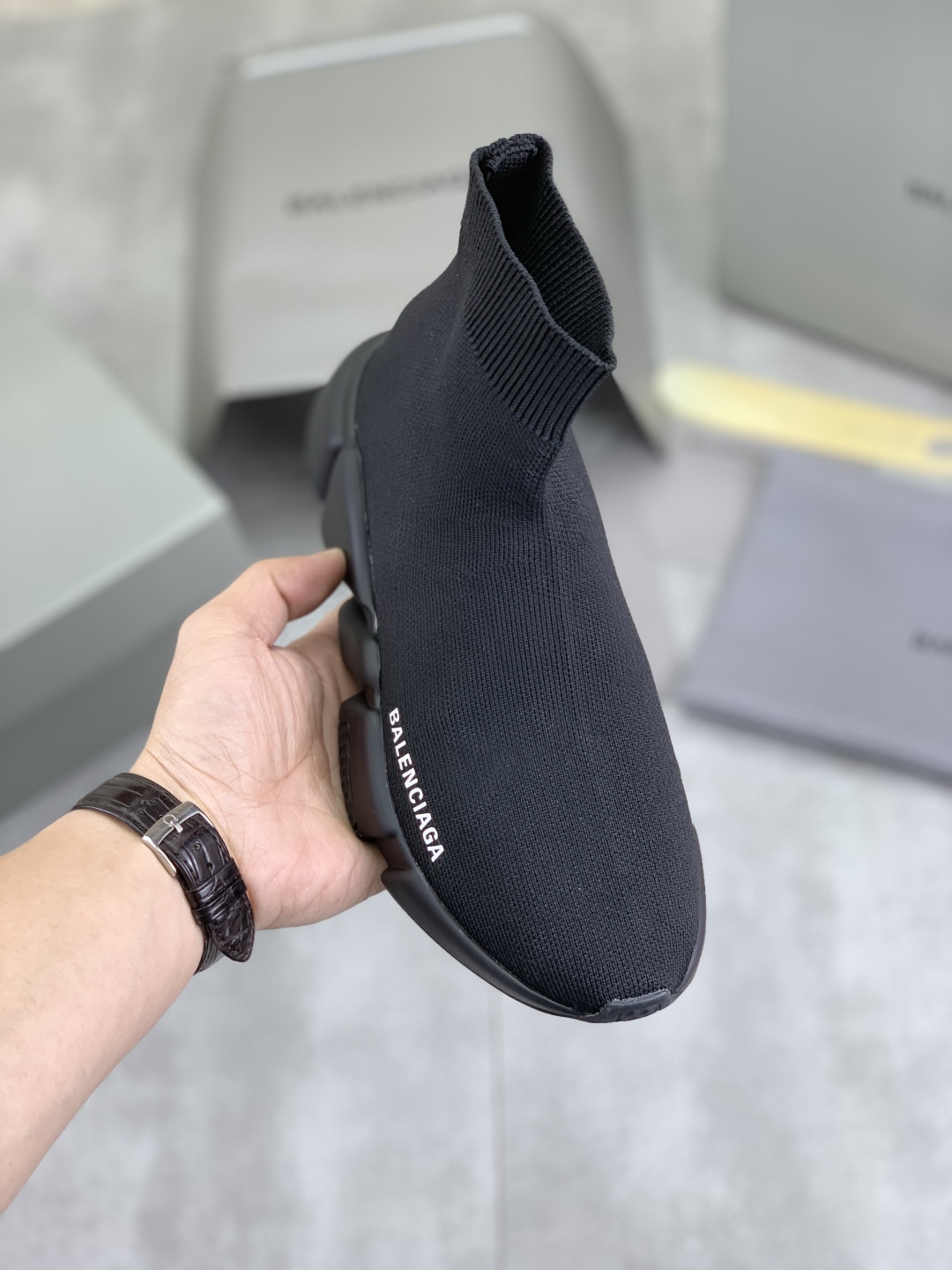 Balenciaga Speed 2.0 Black Knit Sock Sneakers, Sizes 35-46, Original Factory 2 cmp i1742572912234 2603 0 0