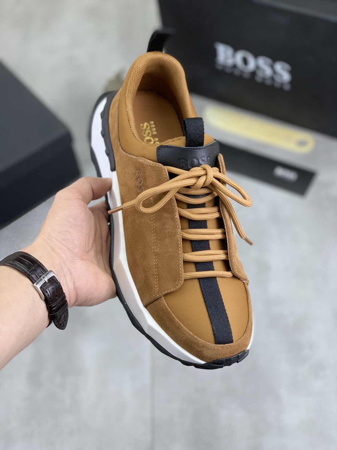 BOSS Men's Classic Lace-Up Casual Shoes - Original Design & Premium Quality