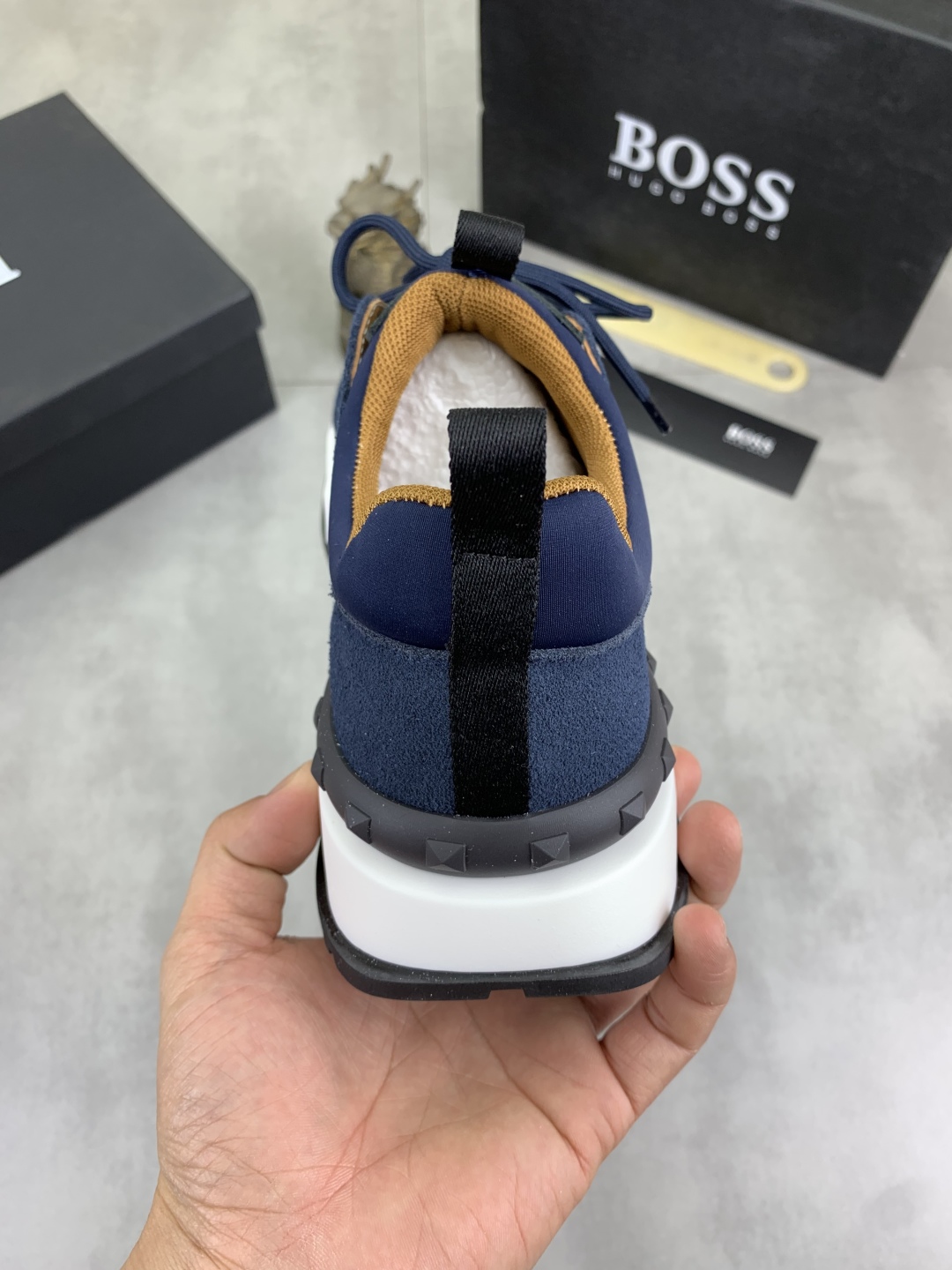 BOSS Men's Classic Lace-Up Sneakers in Blue - Sizes 38-44 9 cmp i1742656724782 141 0 7