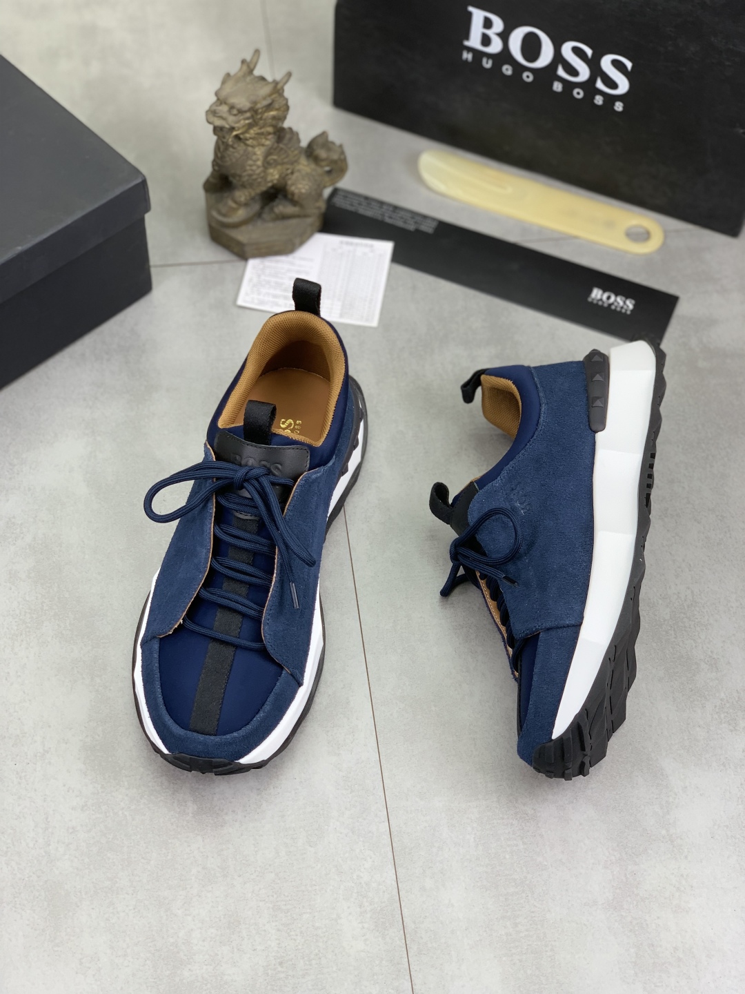 BOSS Men's Classic Lace-Up Sneakers in Blue - Sizes 38-44 4 cmp i1742656733940 4620 0 2