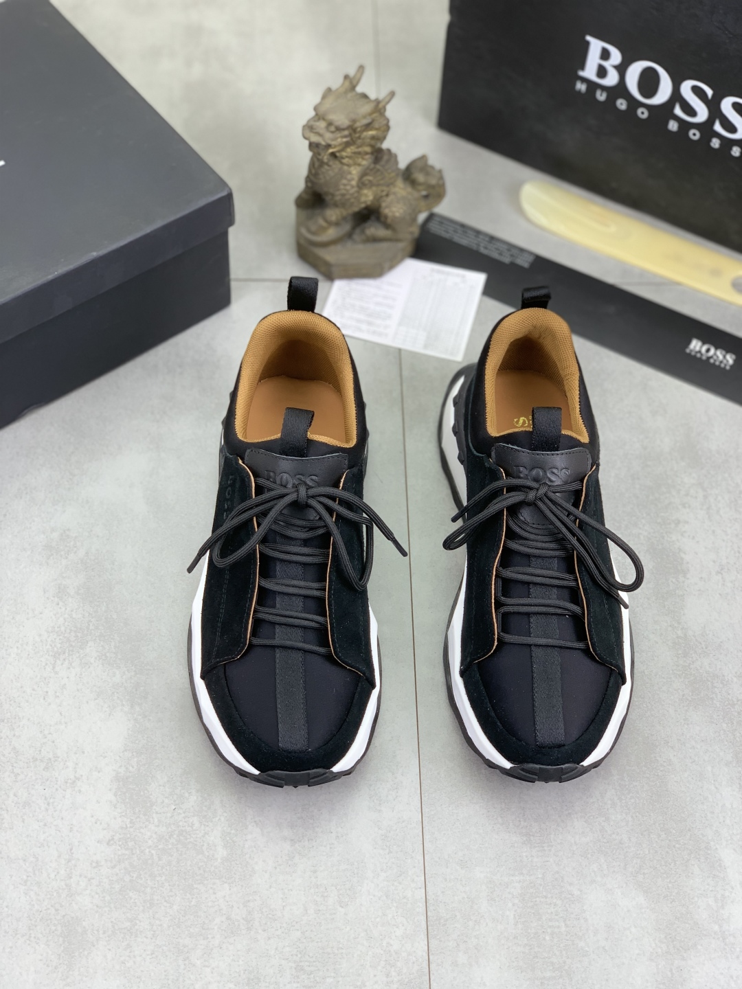 BOSS Men's Classic Lace-Up Sneakers - Premium Leather, Breathable Design, Stylish Comfort 3 cmp i1742656741619 8600 0 1