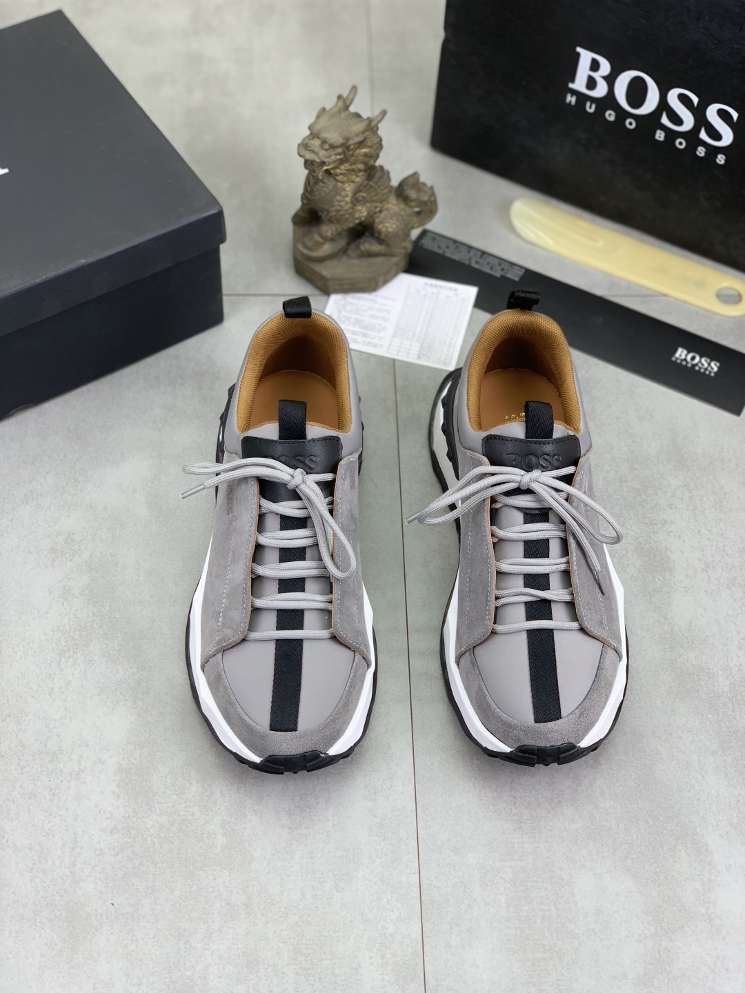 BOSS Classic Lace-Up Men's Sneakers - Premium Leather, Breathable Design 3 cmp i1742656774963 3845 0 1