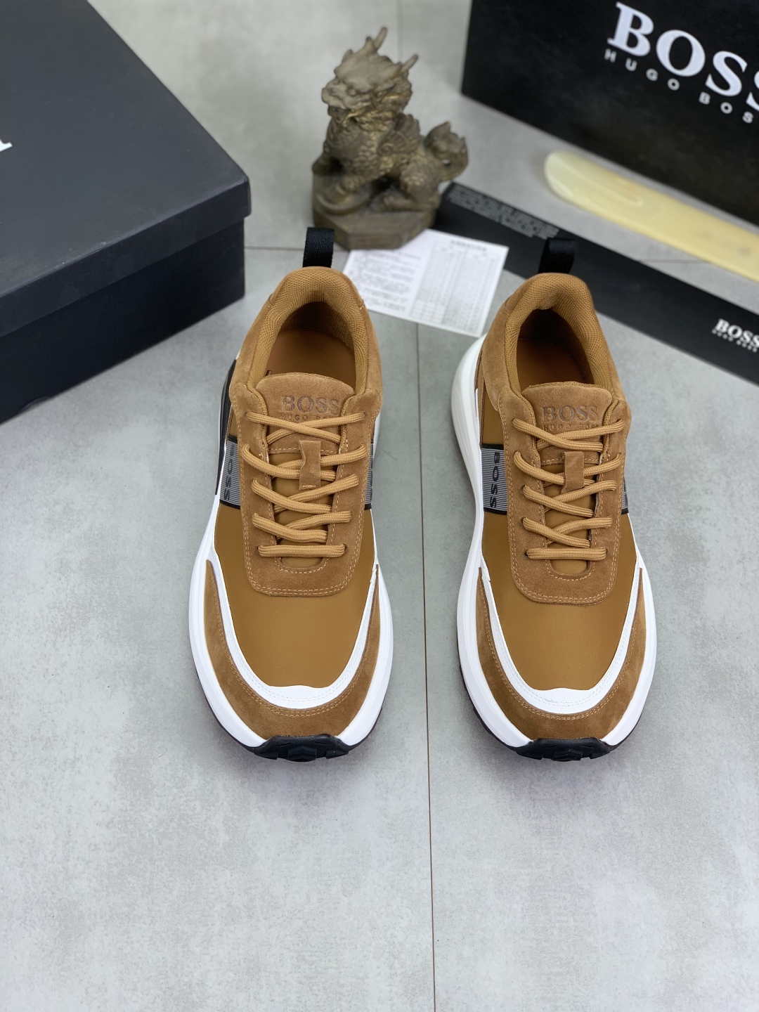 BOSS Men's Leather Lace-Up Sneakers Classic Style Comfortable and Breathable 3 cmp i1742656788074 7552 0 1