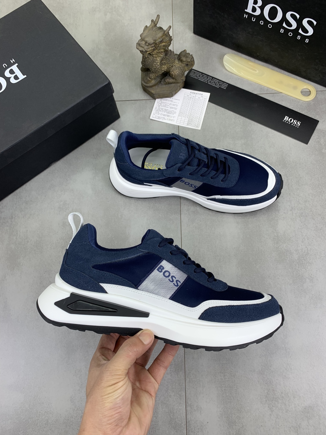 BOSS Classic Lace-Up Men's Sneakers - Premium Leather and Comfort 7 cmp i1742656827106 9478 0 5