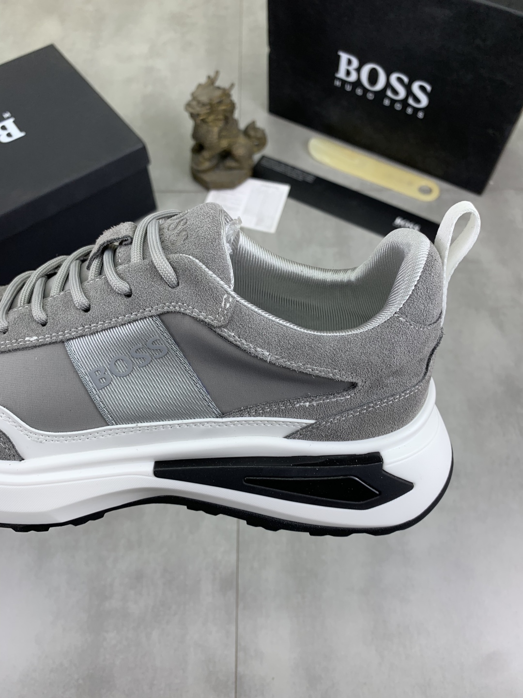 BOSS 2025 Classic Lace-Up Sneakers - Premium Leather & Breathable Fabric 8 cmp i1742656869394 4021 0 6