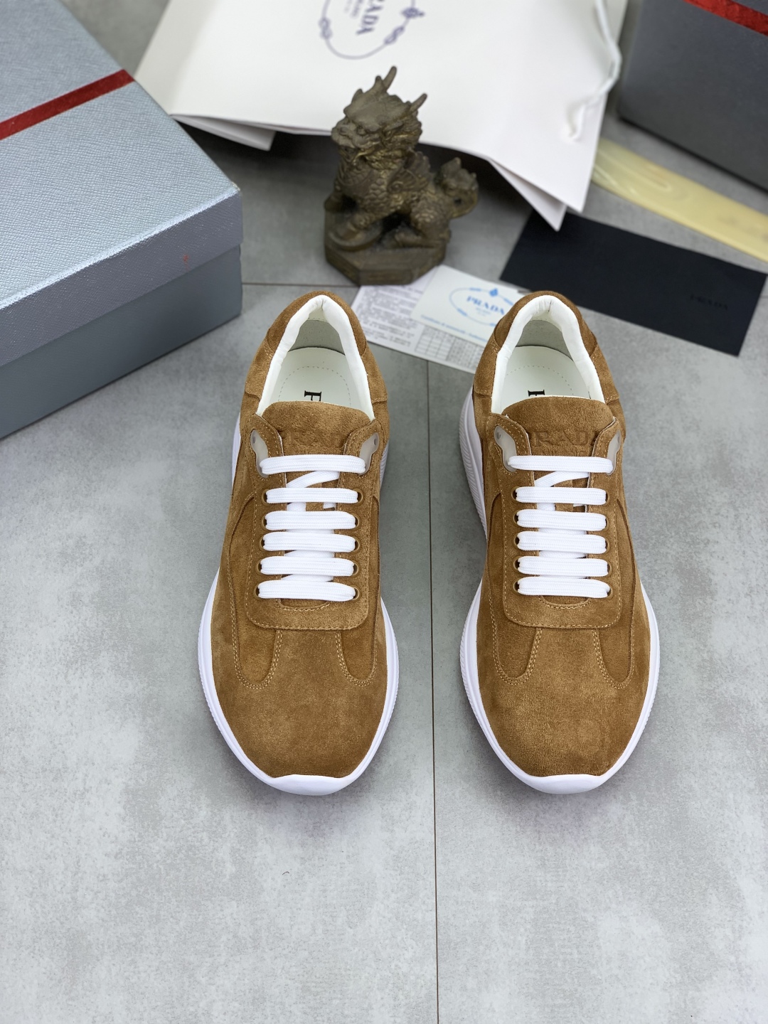 Prada Men's Classic Suede Leather Casual Sneakers - Stylish Comfort 3 cmp i1742656962095 3864 0 1