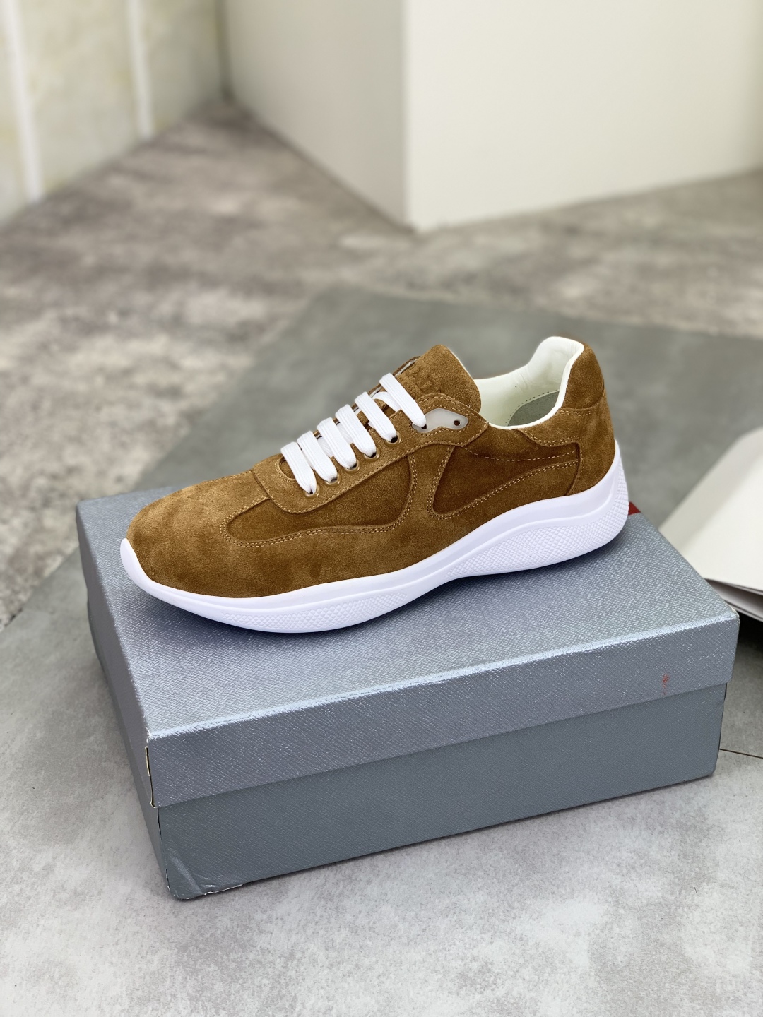 Prada Men's Classic Suede Leather Casual Sneakers - Stylish Comfort 5 cmp i1742656974649 1724 0 3