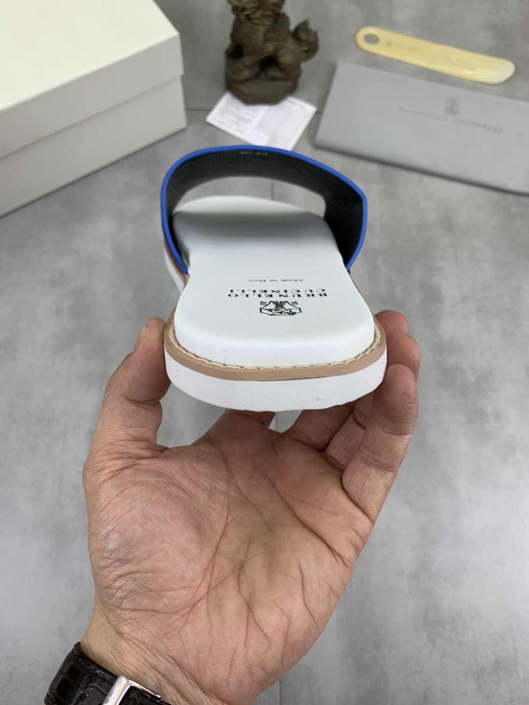 Precio de fábrica P170Brunello Cucinelli BC New Suede Slippers, 25ss Nueva colección Esta zapatilla 