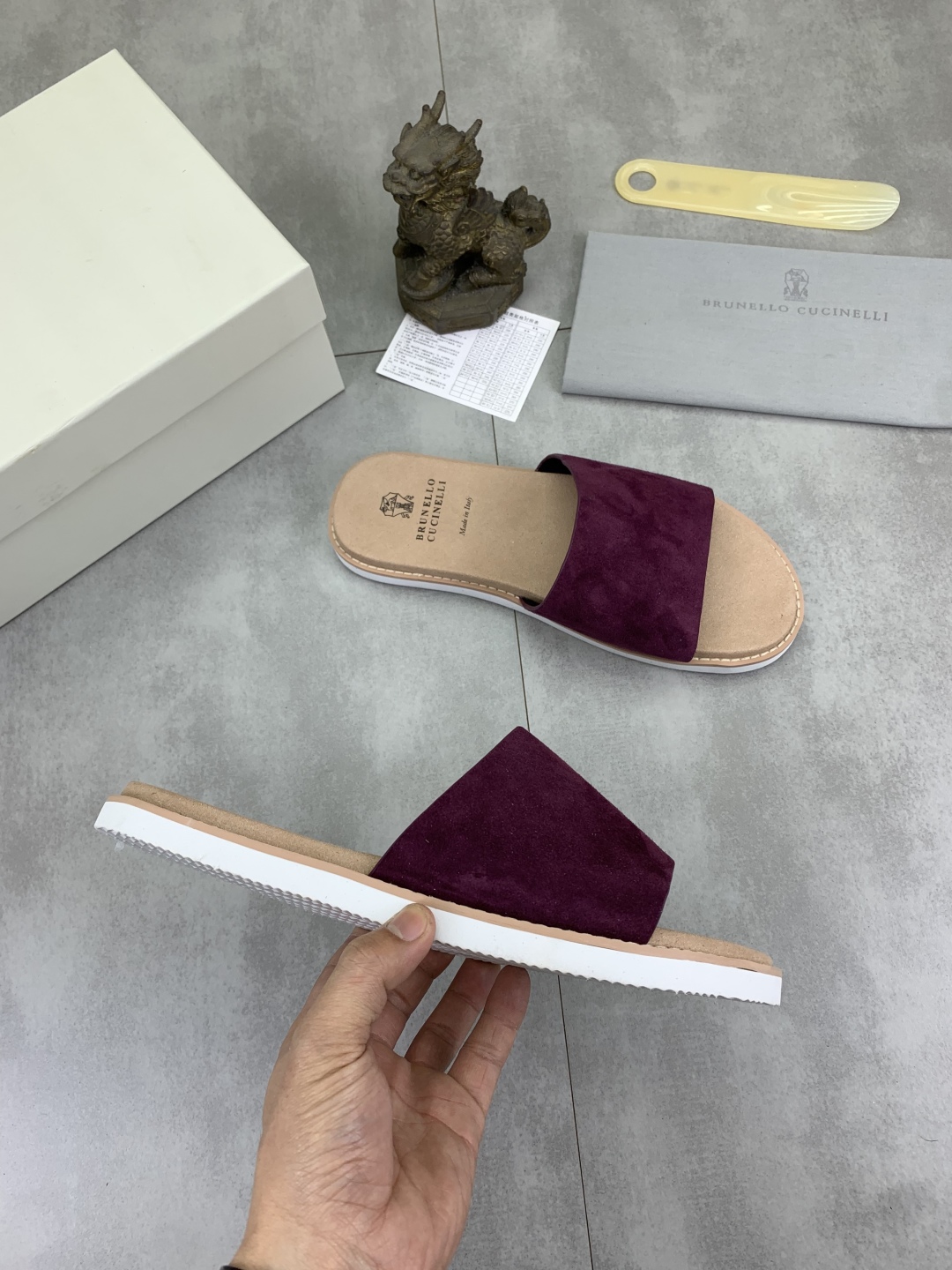 Precio de fábrica P170 Brunello Cucinelli BC Nuevas zapatillas de ante, 25ss Nueva colección ¡Esta s