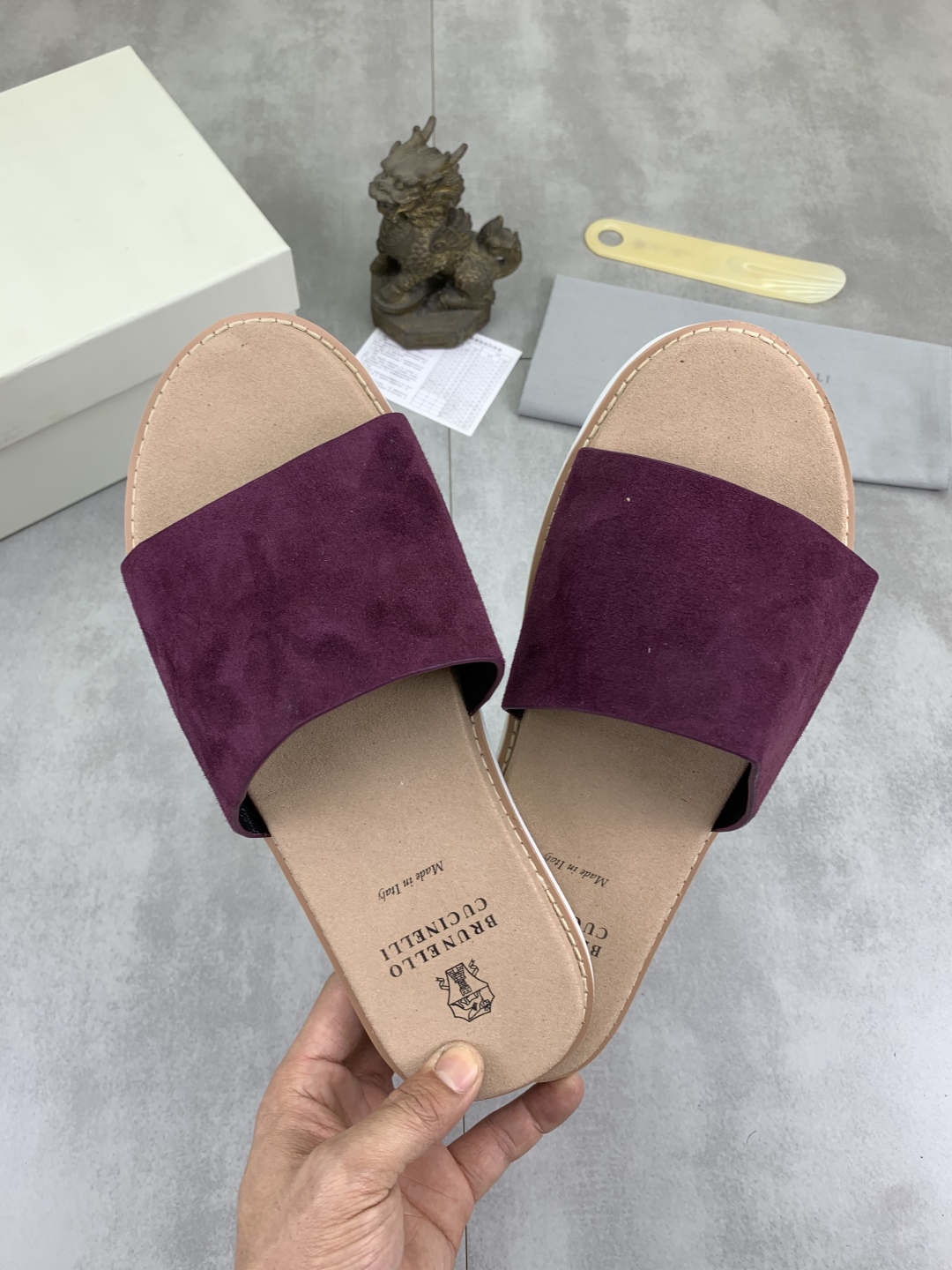Precio de fábrica P170 Brunello Cucinelli BC Nuevas zapatillas de ante, 25ss Nueva colección ¡Esta s