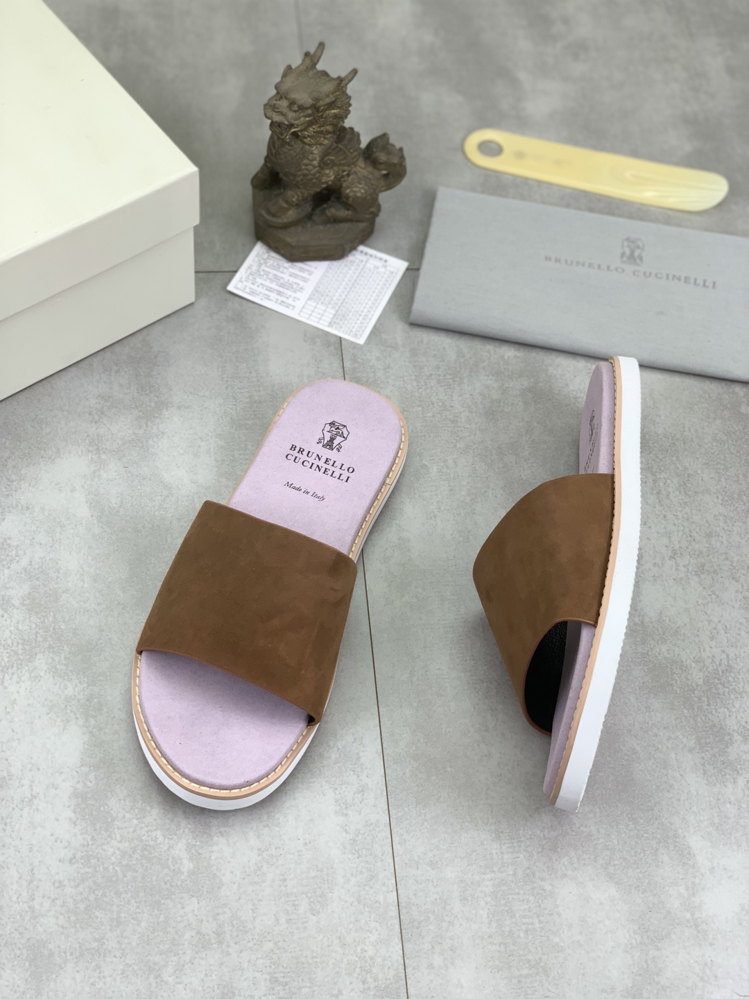 Precio de fábrica P170 Brunello Cucinelli BC Nuevas zapatillas de ante, 25ss Nueva colección ¡Esta s