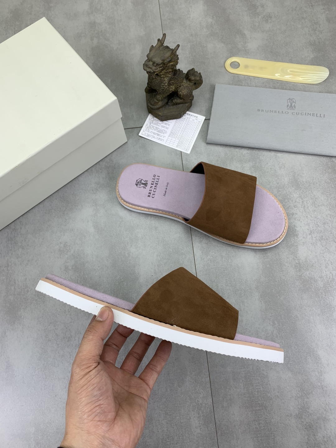 Precio de fábrica P170 Brunello Cucinelli BC Nuevas zapatillas de ante, 25ss Nueva colección ¡Esta s