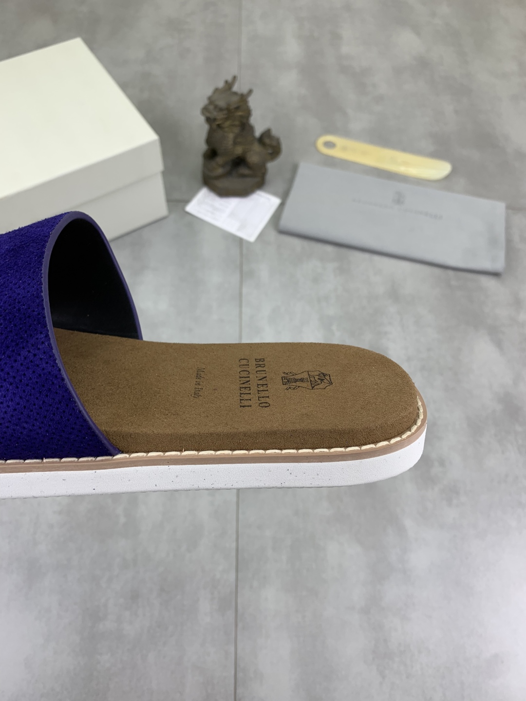Precio de fábrica P170Brunello Cucinelli BC New Suede Slippers, 25ss Nueva colección Esta zapatilla 