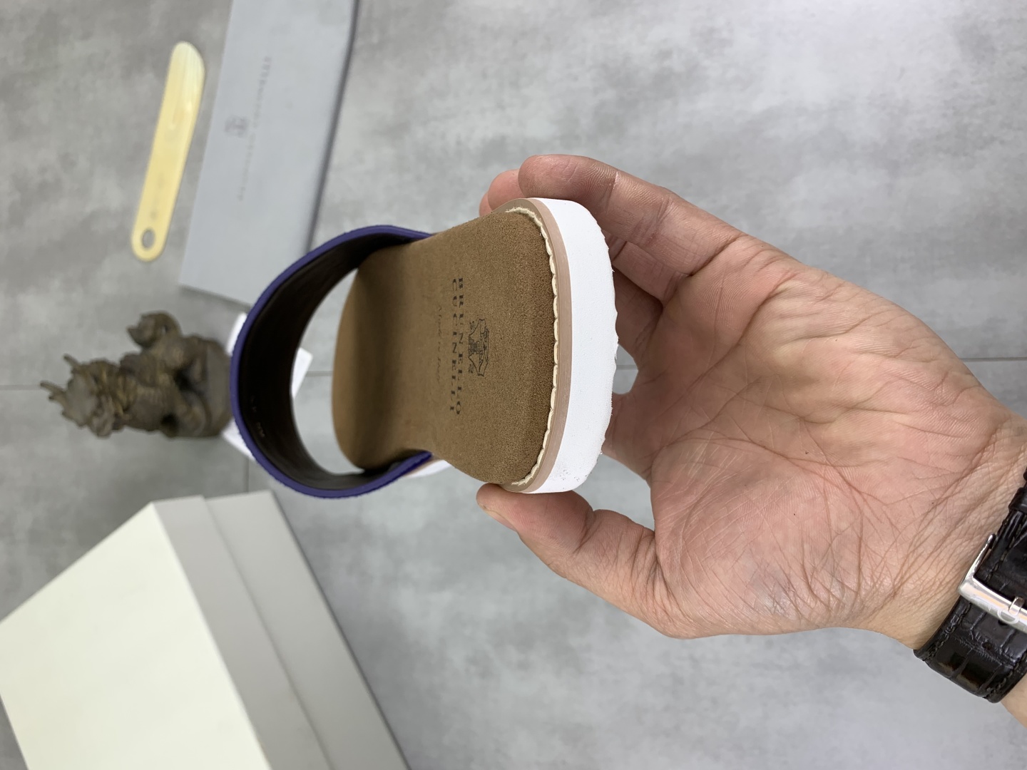 Precio de fábrica P170Brunello Cucinelli BC New Suede Slippers, 25ss Nueva colección Esta zapatilla 