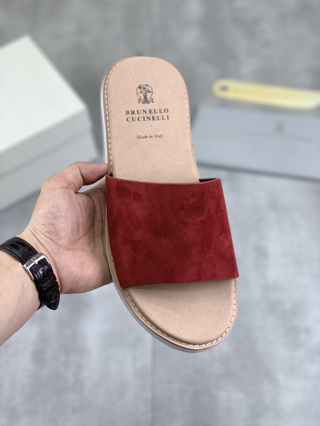 Precio de fábrica P170 Brunello Cucinelli BC Nuevas zapatillas de ante, 25ss Nueva colección ¡Esta s